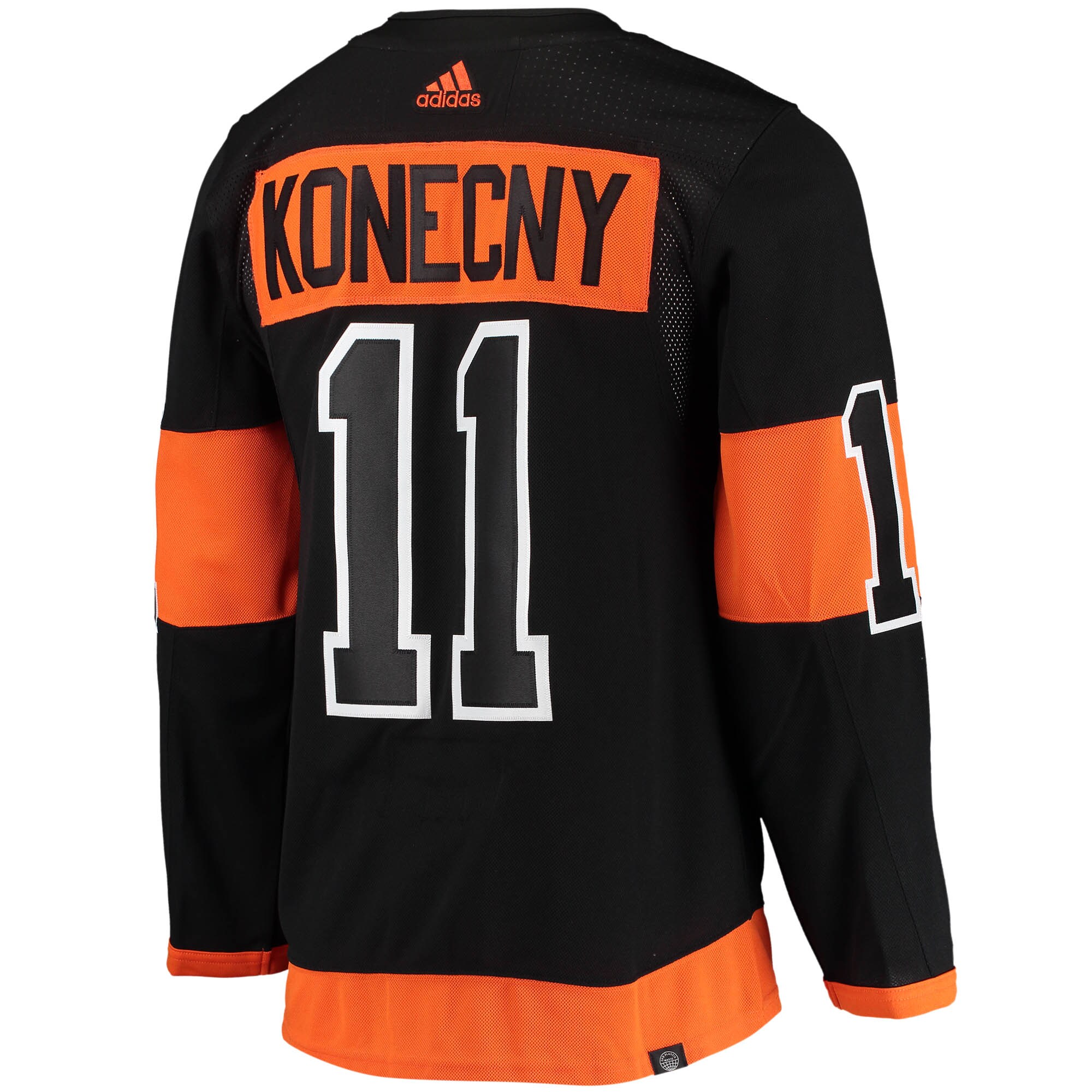 Travis Konecny Philadelphia Flyers adidas Alternate Primegreen Authentic Pro Player Jersey - Black - vstockx