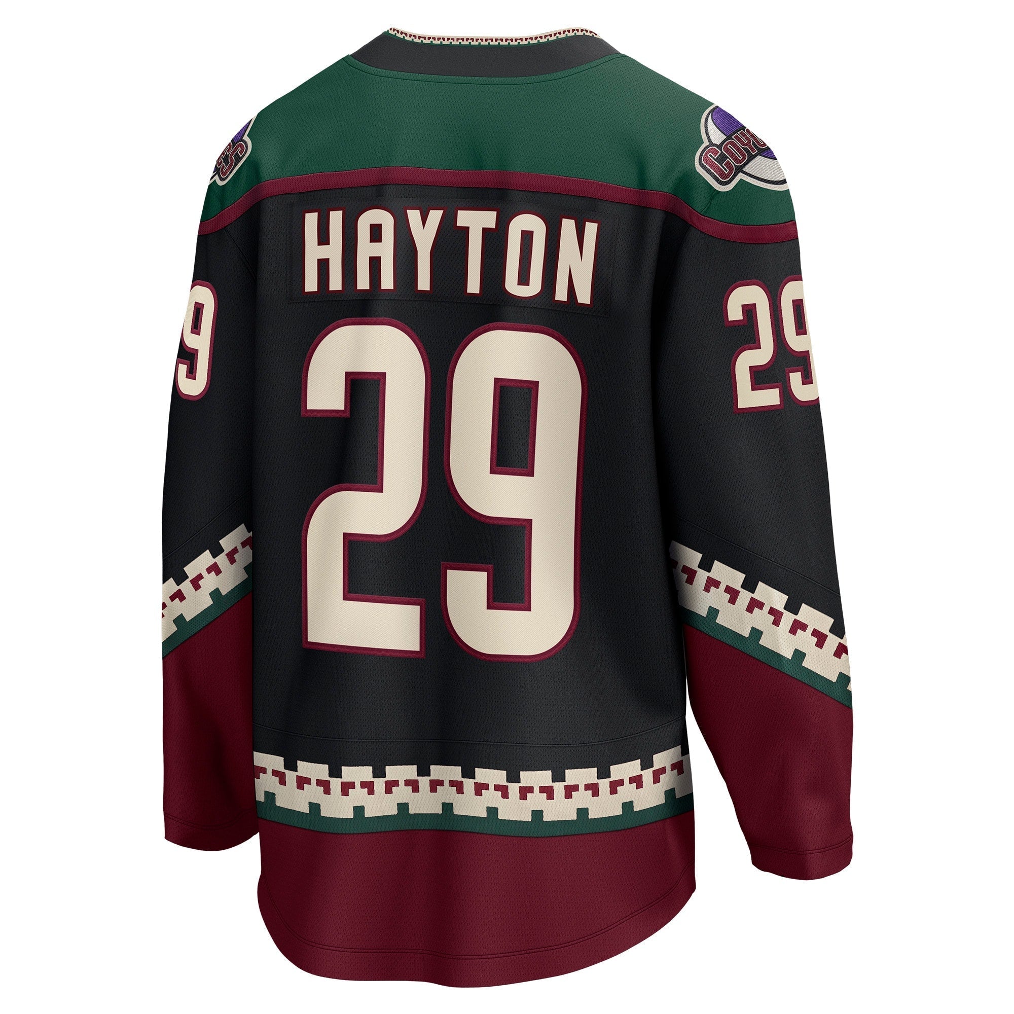 Men's Fanatics Branded Barrett Hayton Black Arizona Coyotes Home Breakaway Player Jersey - vstockx