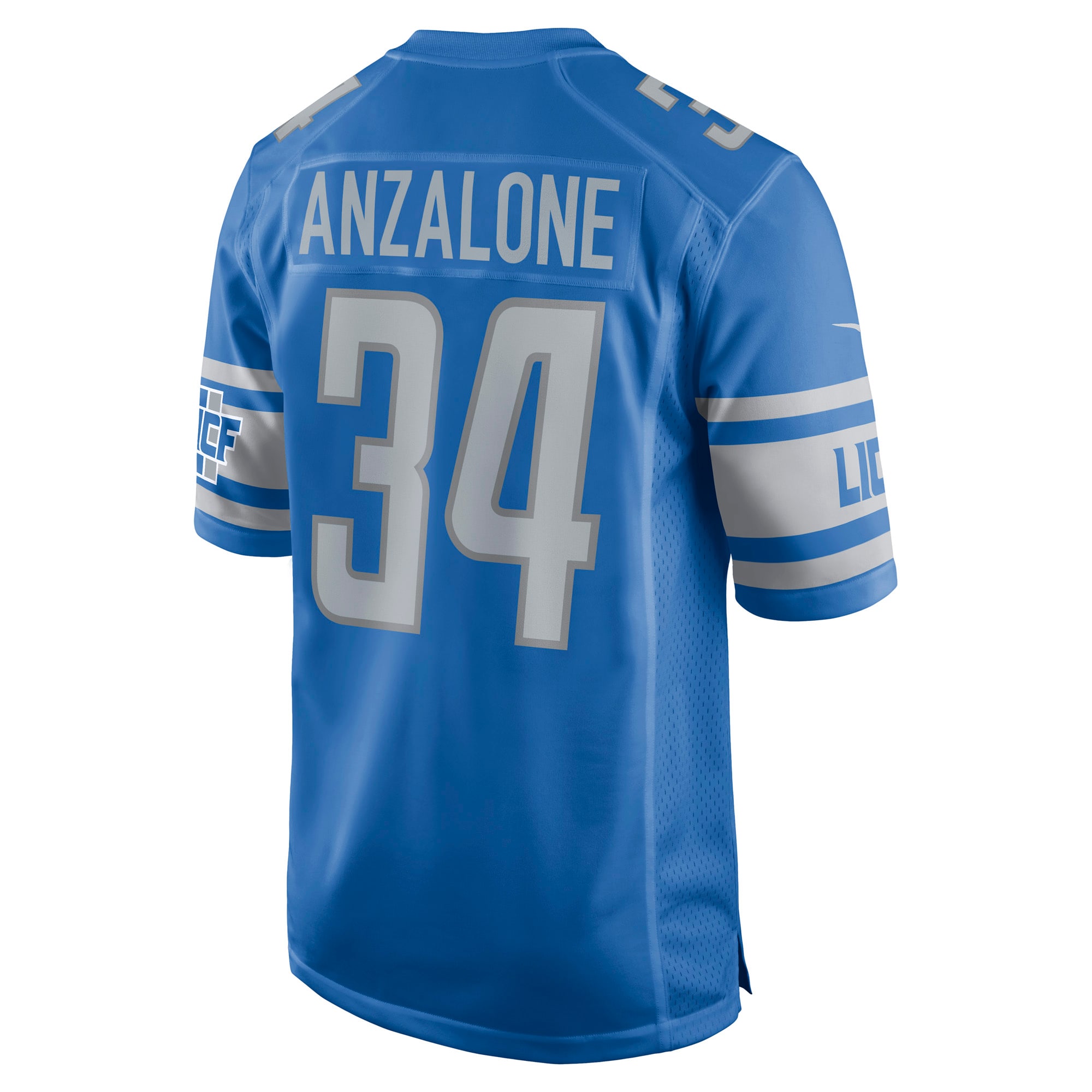 Alex Anzalone Detroit Lions Nike Game Jersey - Blue - vstockx
