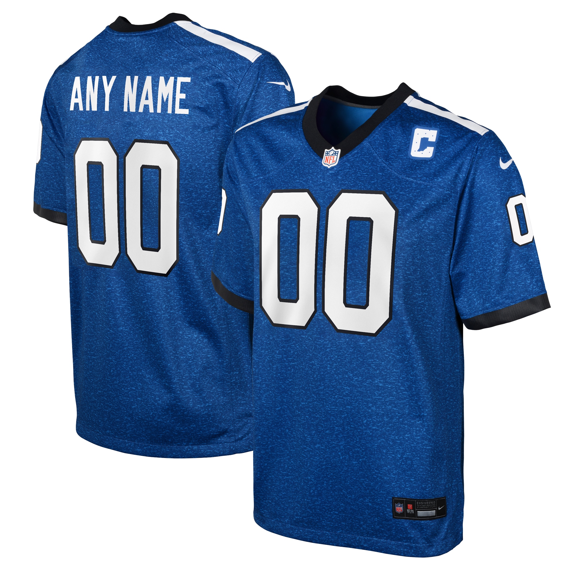 Indianapolis Colts Nike Youth Indiana Nights Alternate Custom Game Jersey - Blue - vstockx
