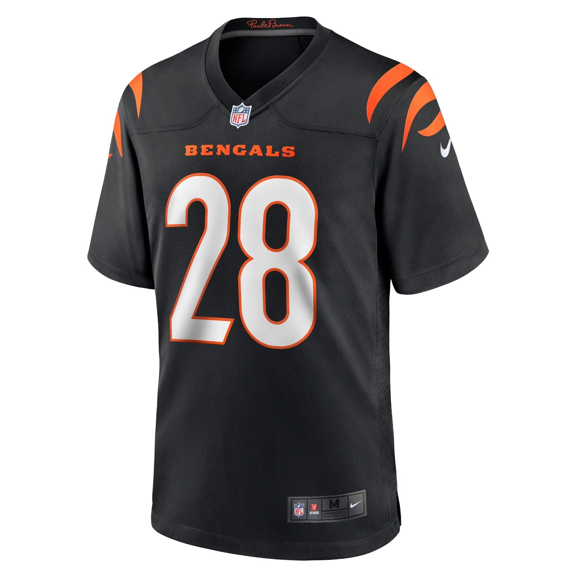 Men's Nike Joe Mixon Black Cincinnati Bengals Player Game Jersey - vstockx