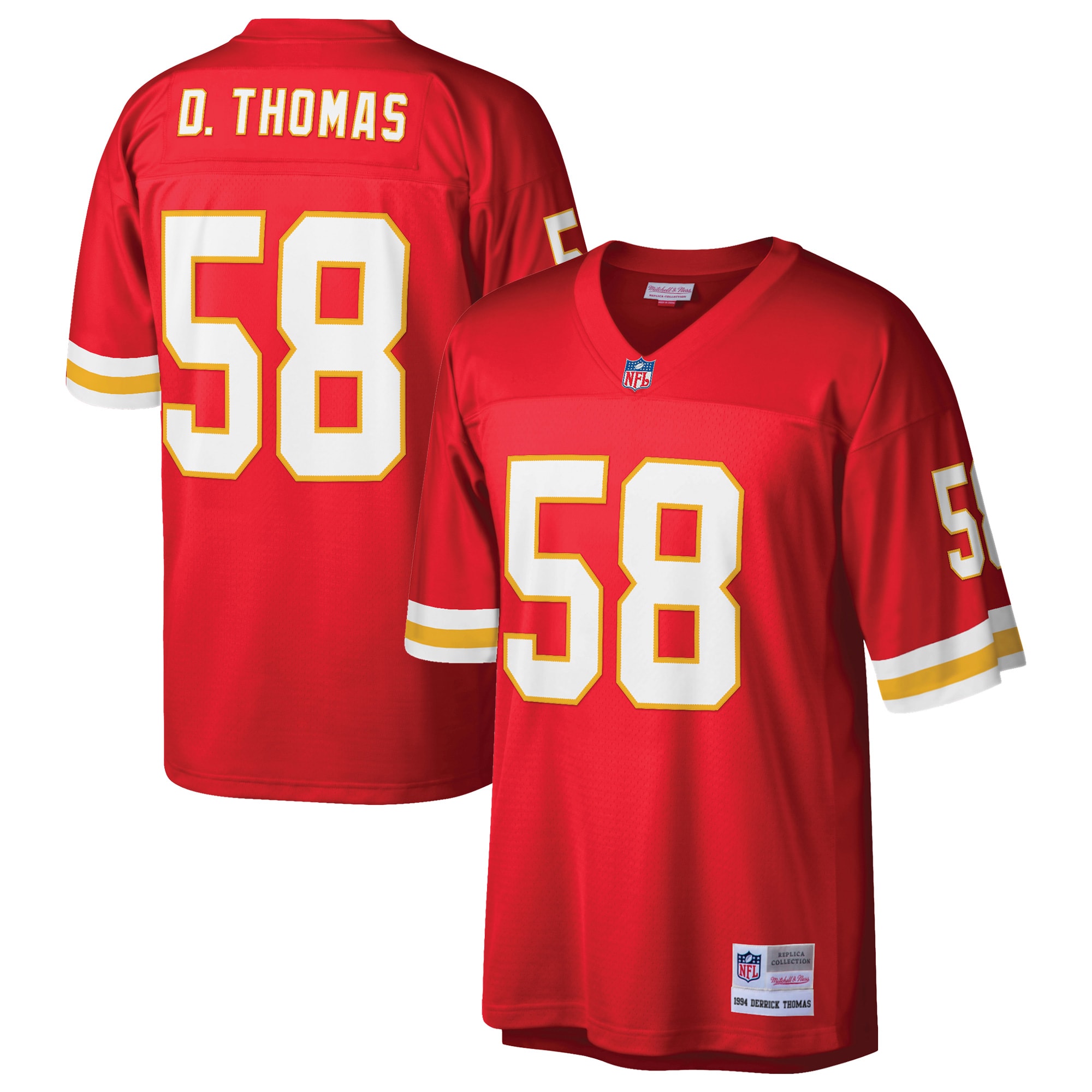 Derrick Thomas Kansas City Chiefs Mitchell & Ness Retired Player Legacy Replica Jersey - Red - vstockx