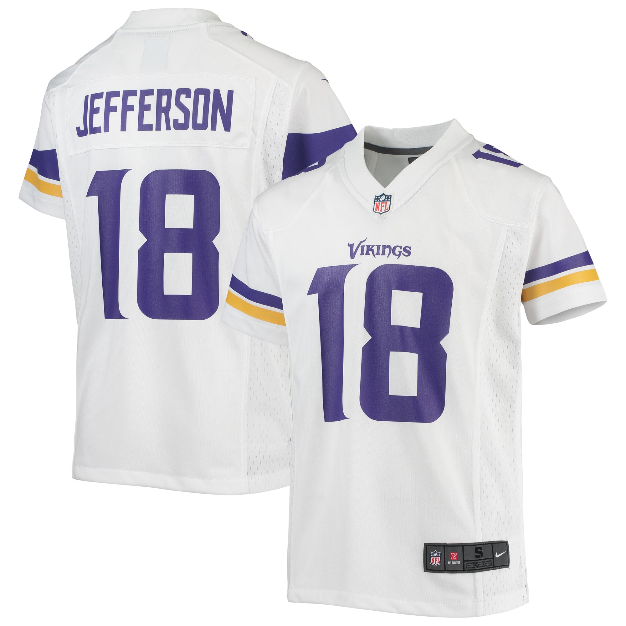 Justin Jefferson Minnesota Vikings Nike Youth Game Jersey - White - vstockx