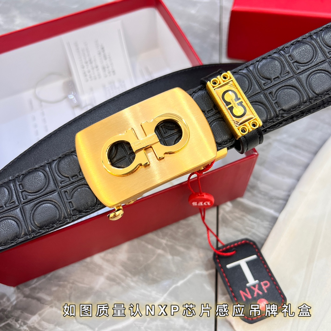 Streetwear Belt Ferragamo 320002 size:3.5cm - vstockx