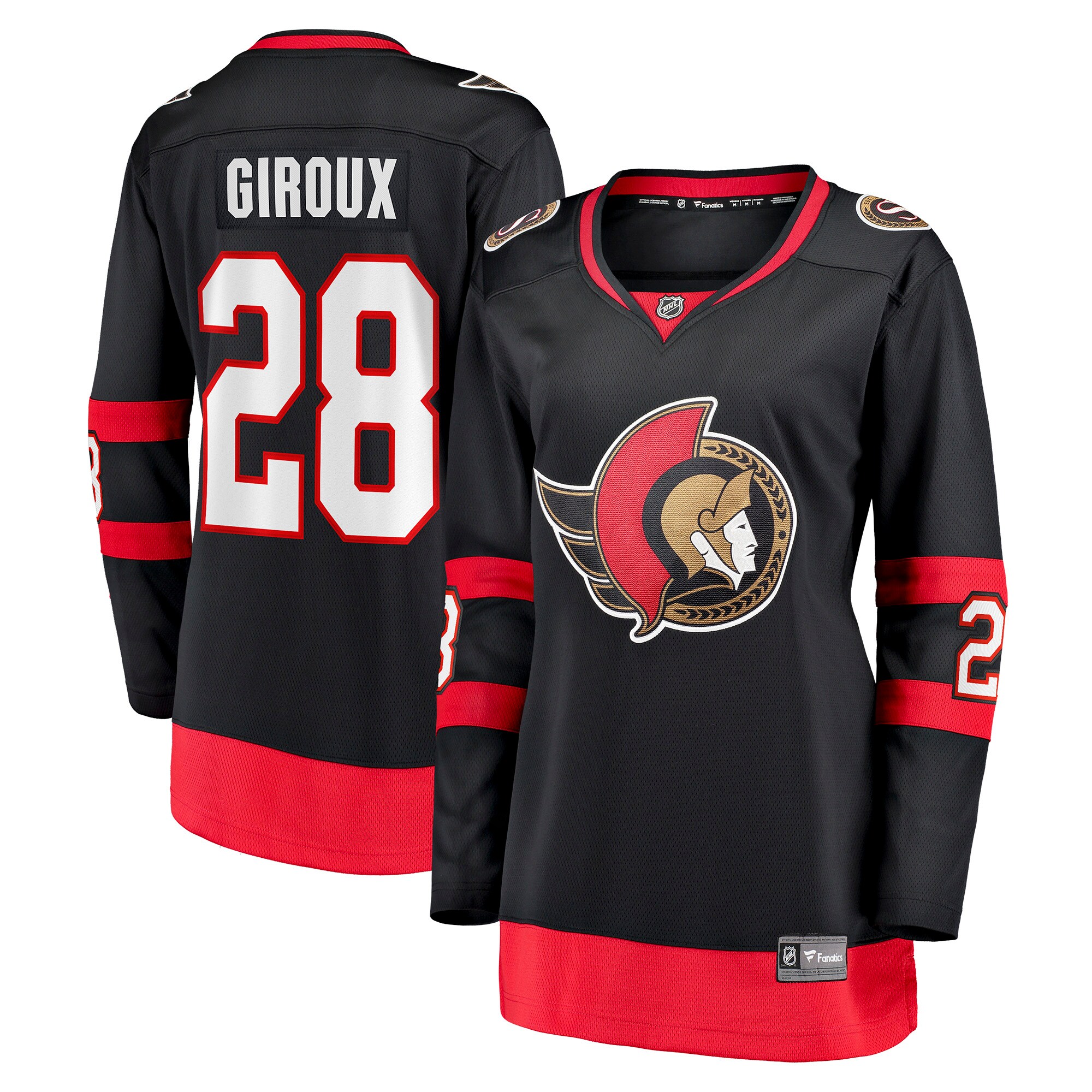 Claude Giroux Ottawa Senators Fanatics Branded Women's Home Breakaway Player Jersey - Black - vstockx