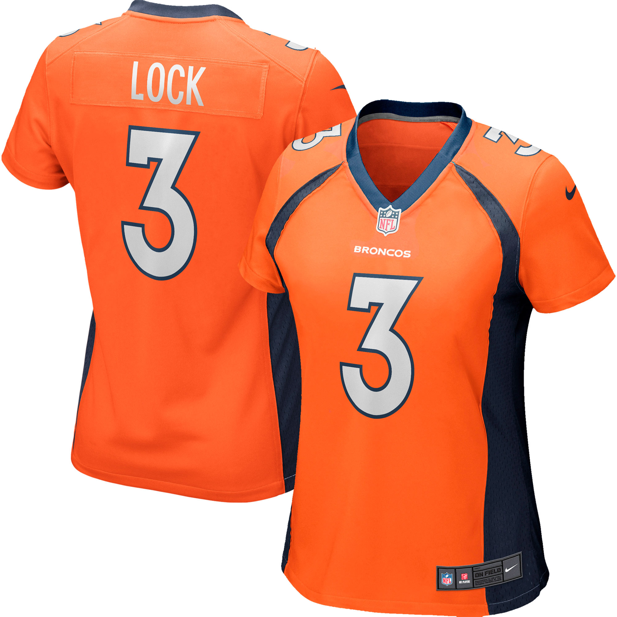 Drew Lock Denver Broncos Nike Women's Game Player Jersey - Orange - vstockx