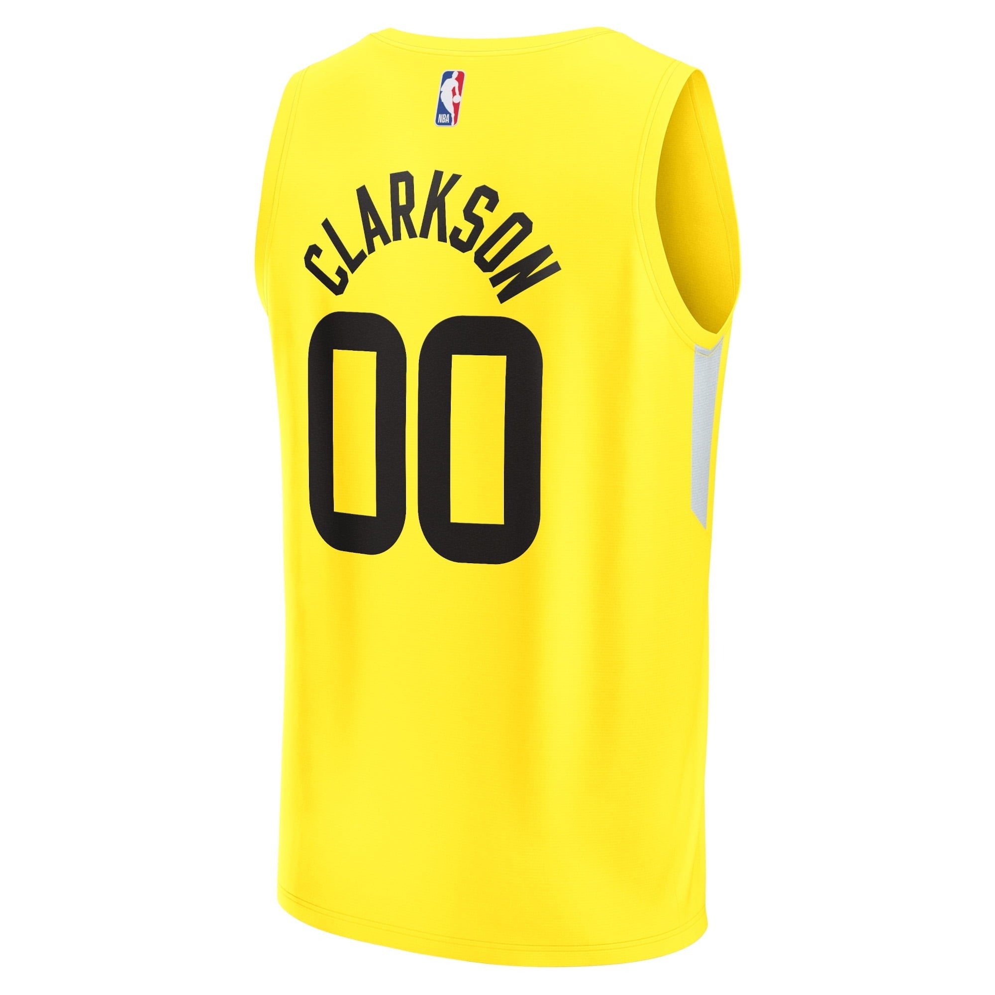Youth Fanatics Branded Jordans Clarkson Yellow Utah Jazz Fast Break Player Jersey - Icon Edition - vstockx