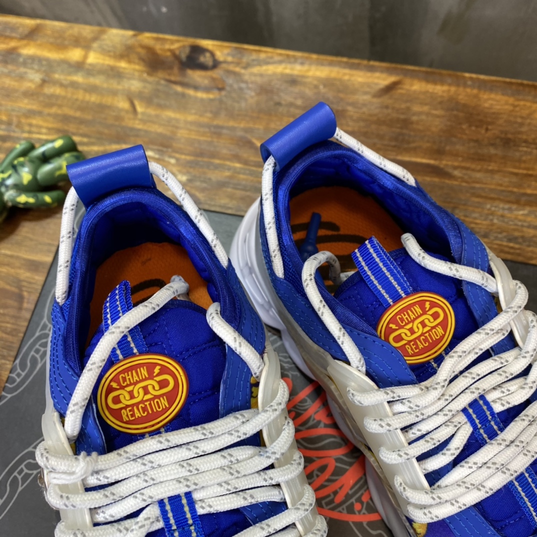 Versace Baroque Chain Reaction Bluette Gold - vstockx