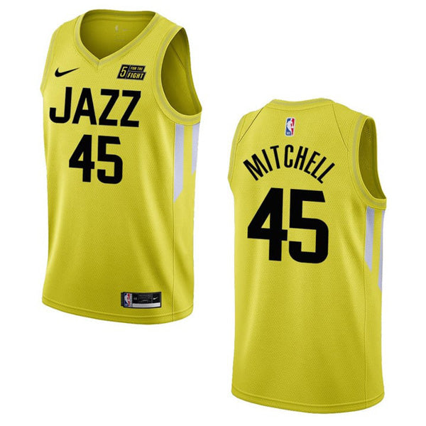 Men's Utah Jazz Donovan Mitchell Icon Edition Jersey - Yellow - vstockx