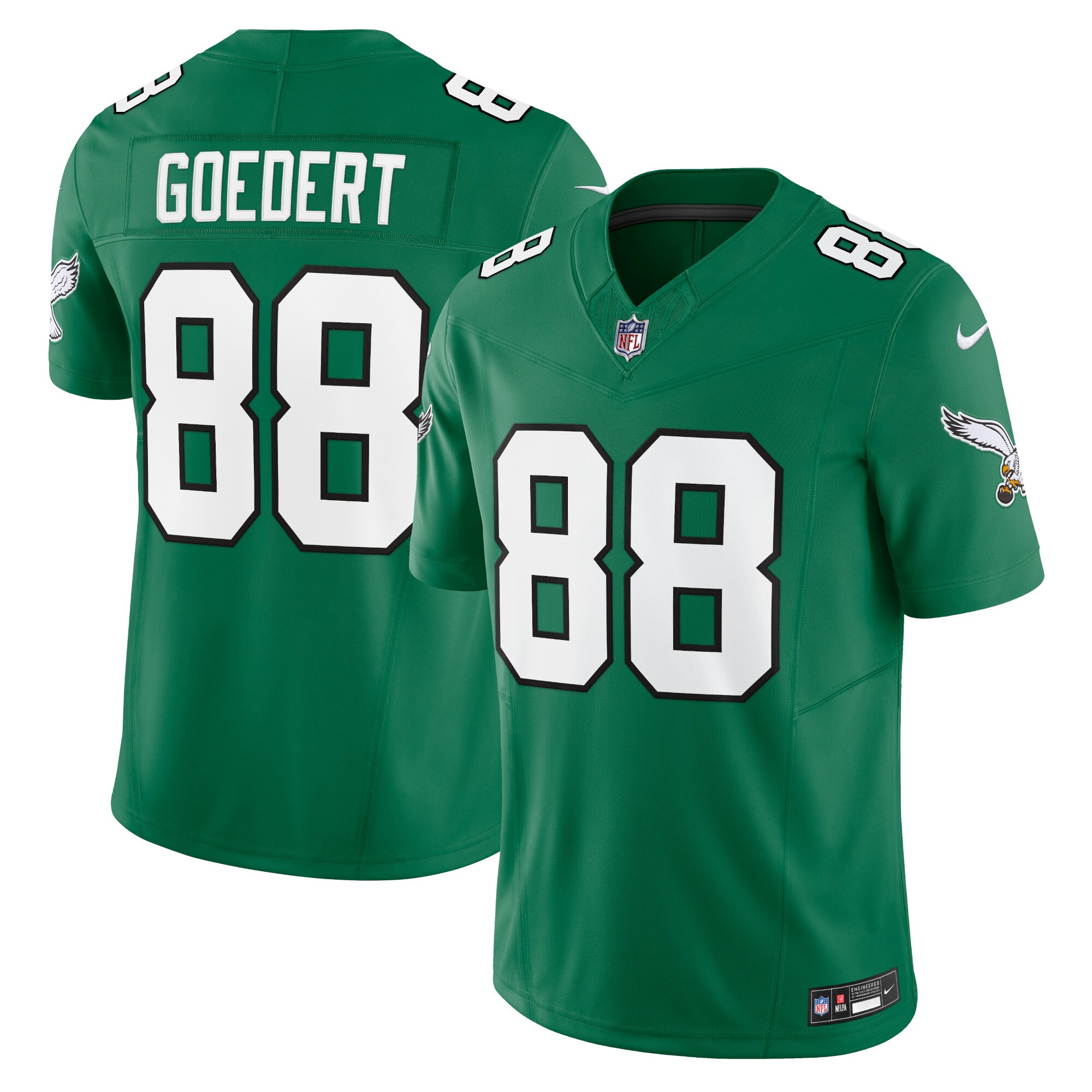 Dallas Goedert Philadelphia Eagles Nike Vapor F.U.S.E. Limited Jersey - Kelly Green - vstockx
