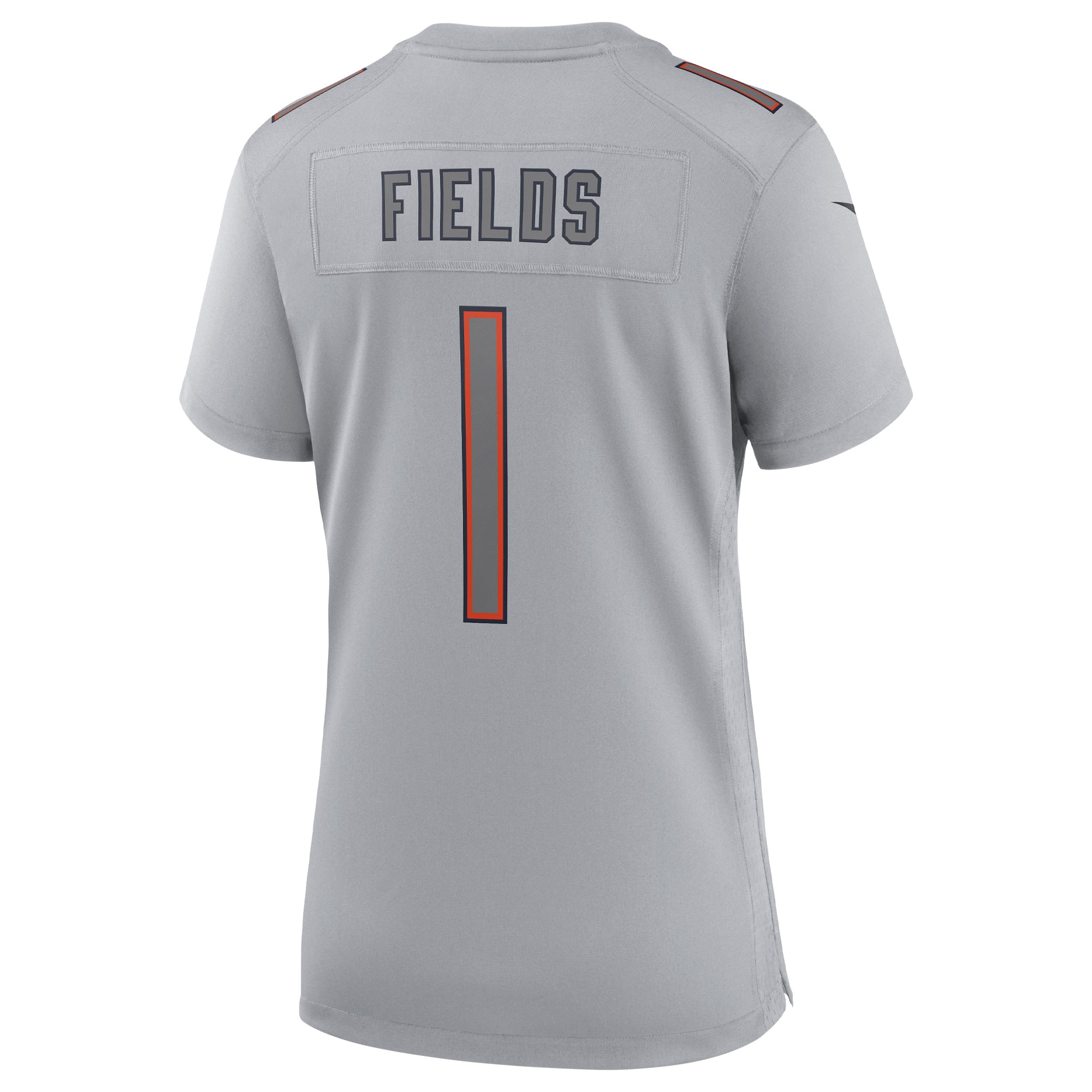 Justin Fields Chicago Bears Nike Women's Atmosphere Fashion Game Jersey - Gray - vstockx