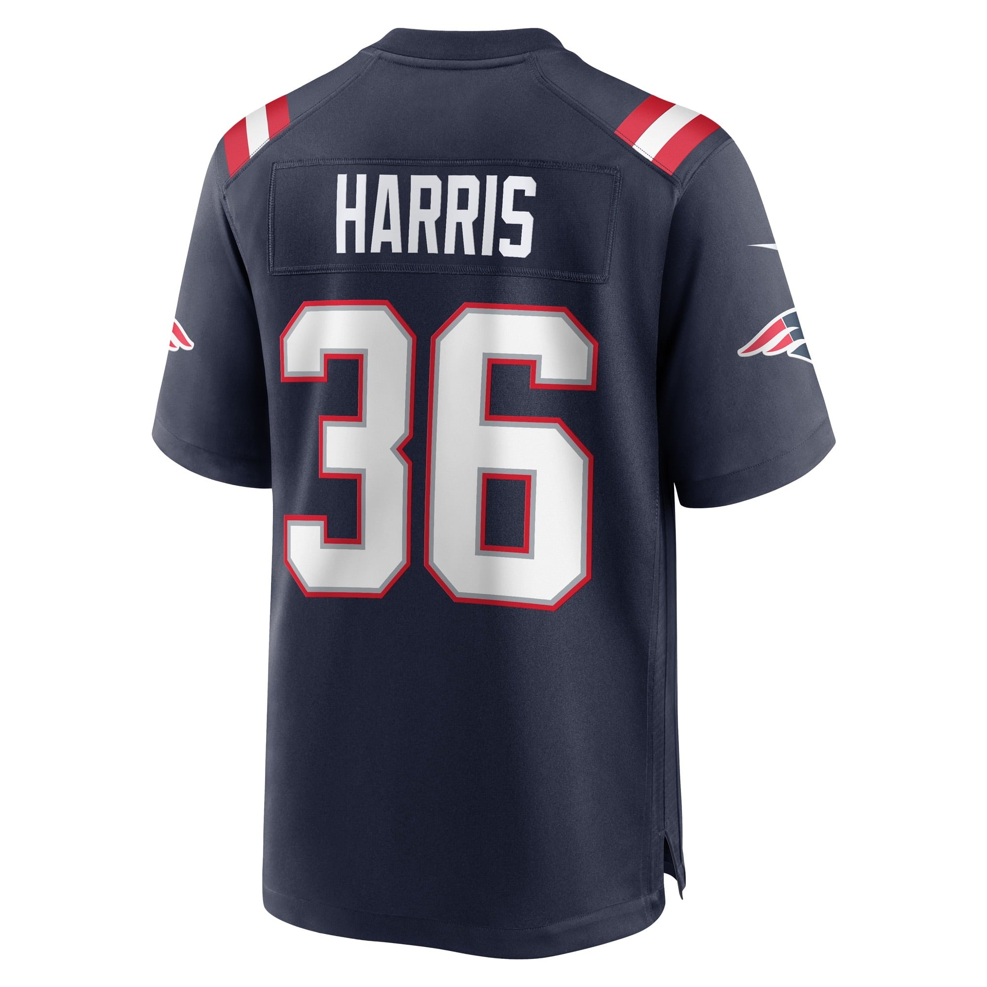 Men's Nike Kevin Harris Navy New England Patriots Game Player Jersey - vstockx