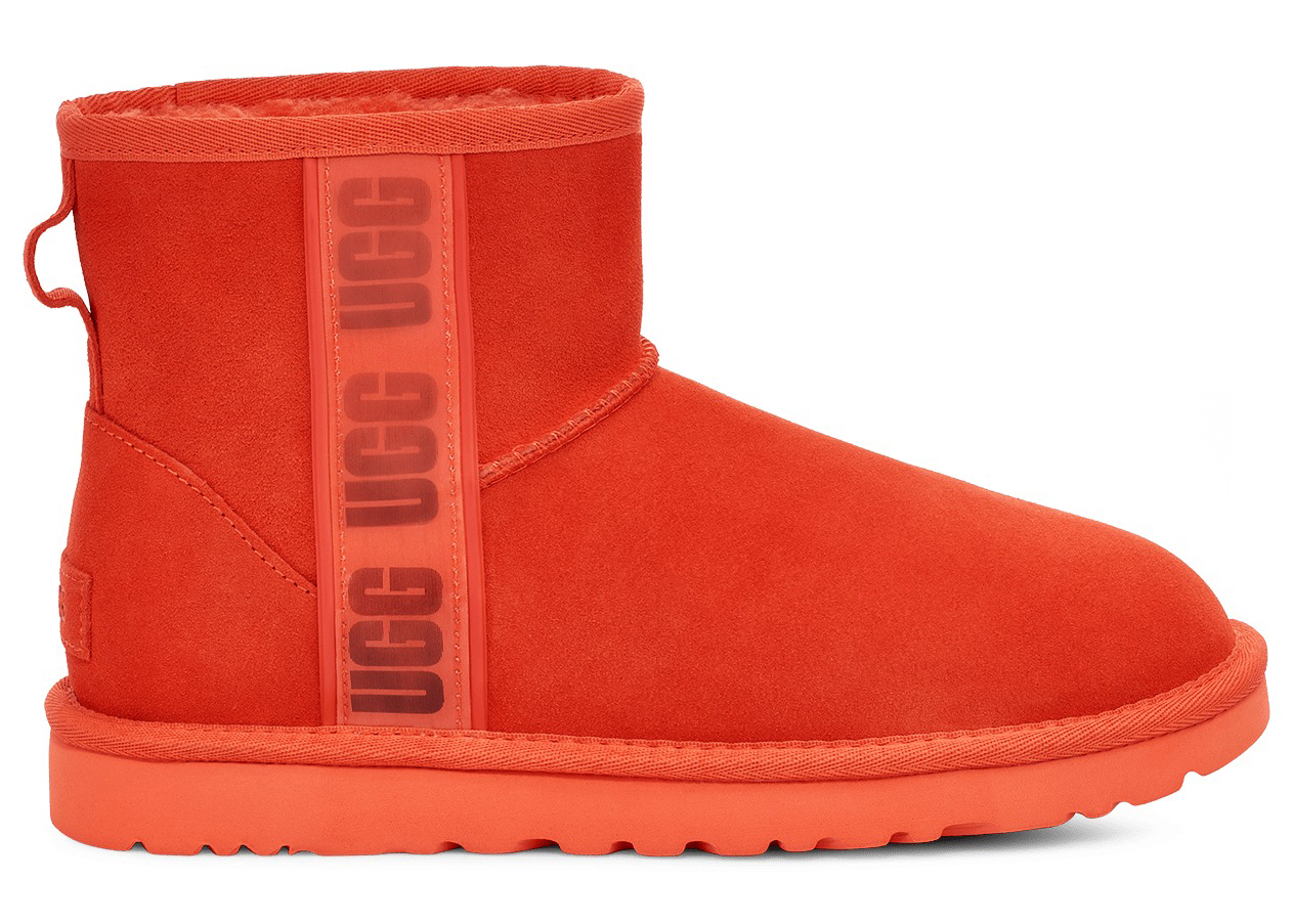 UGG Classic Mini II Boot Side Logo Hazard Orange (Women's) - vstockx