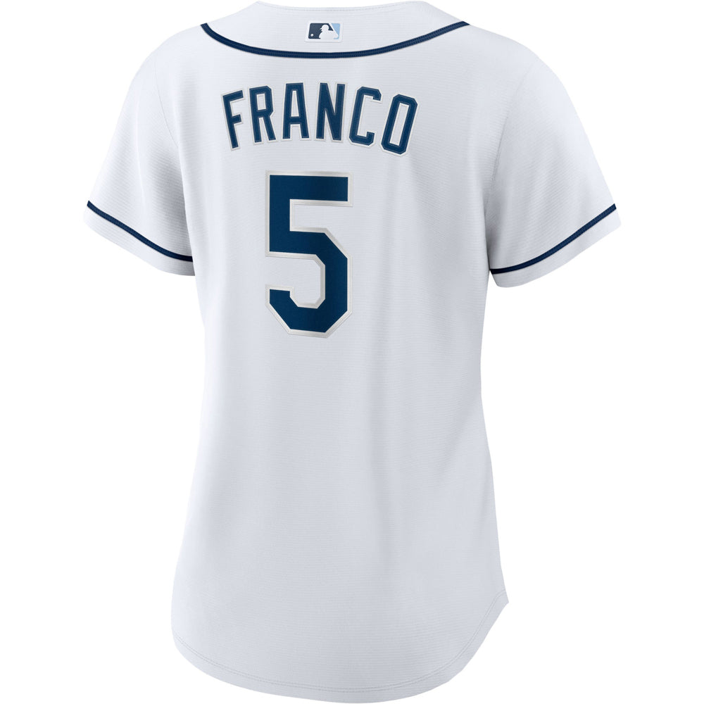 Women's Tampa Bay Rays Wander Franco Cool Base Replica Home Jersey - White - vstockx