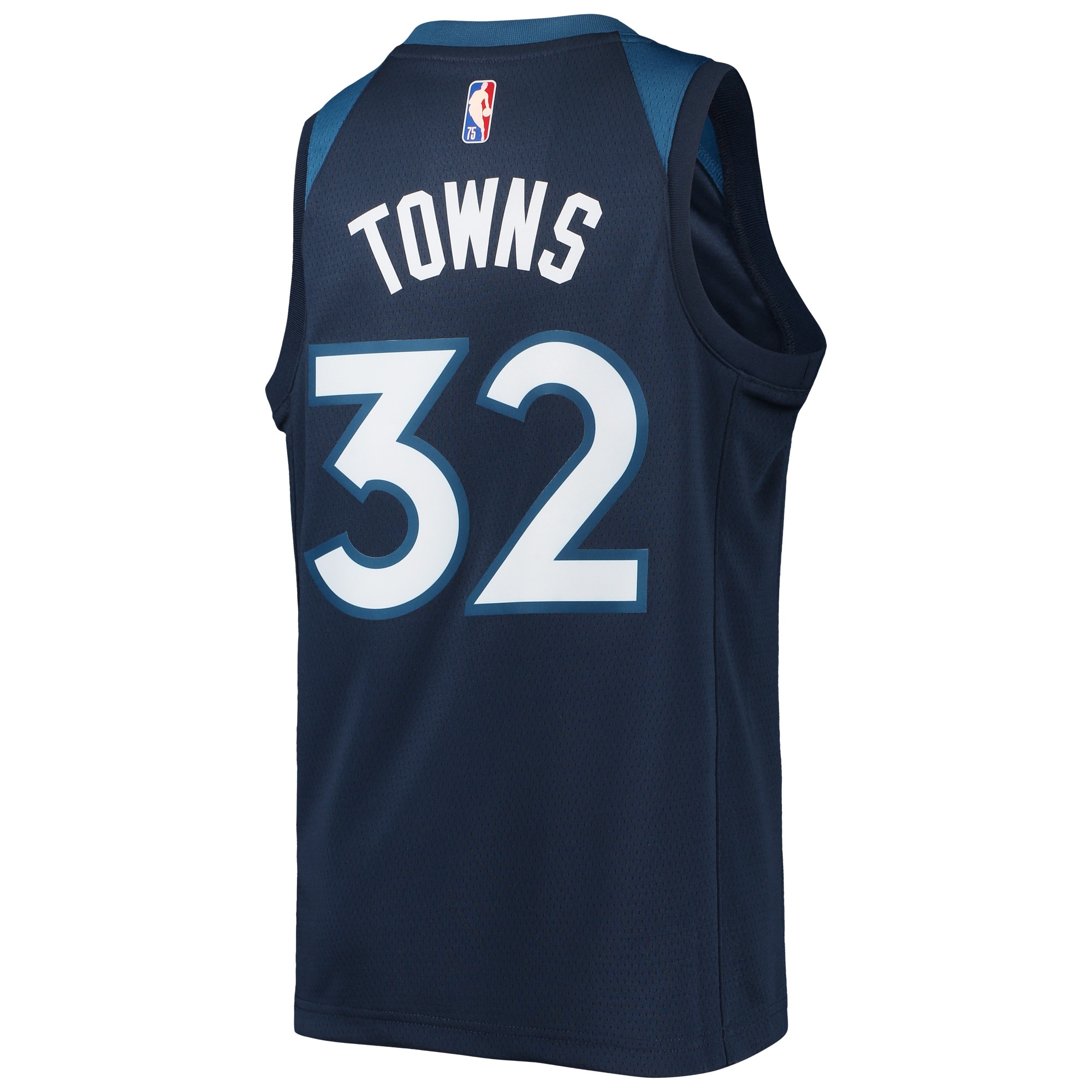 Karl-Anthony Towns Minnesota Timberwolves Nike Youth 2021/22 Diamond Swingman Jersey - Icon Edition - Navy - vstockx