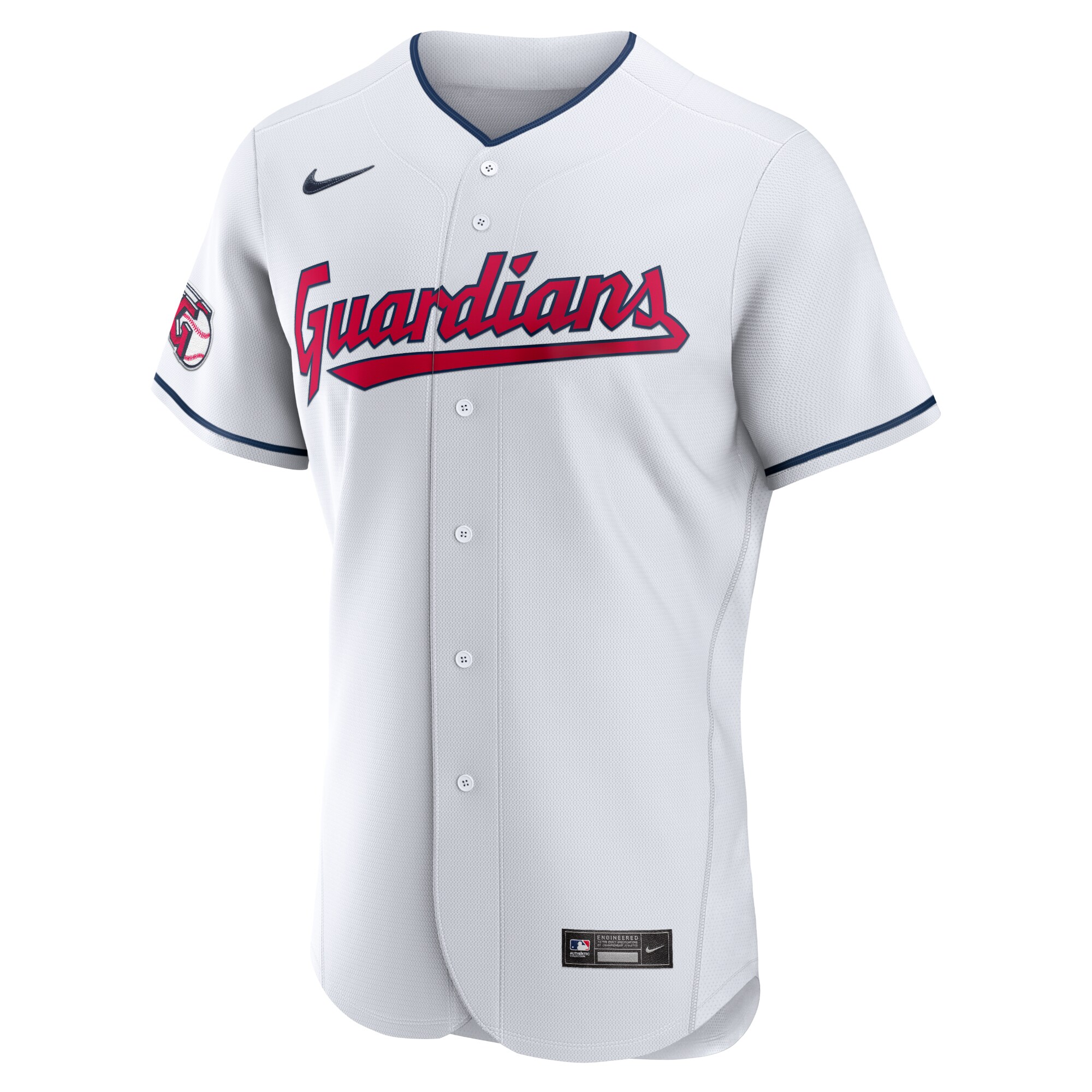 Cleveland Guardians Nike Home Authentic Team Jersey - White - vstockx