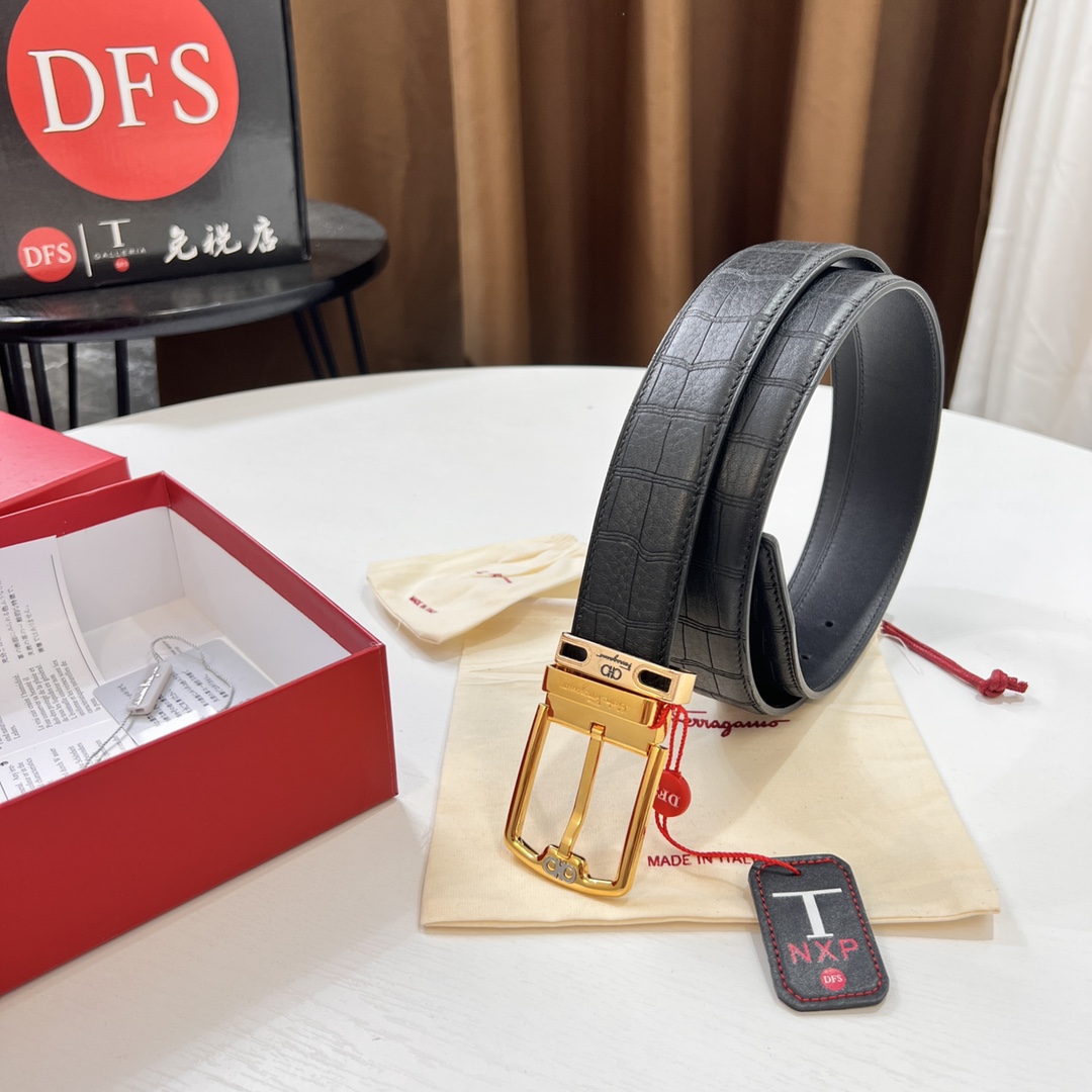 Streetwear Belt Ferragamo 319707 size:3.5cm - vstockx