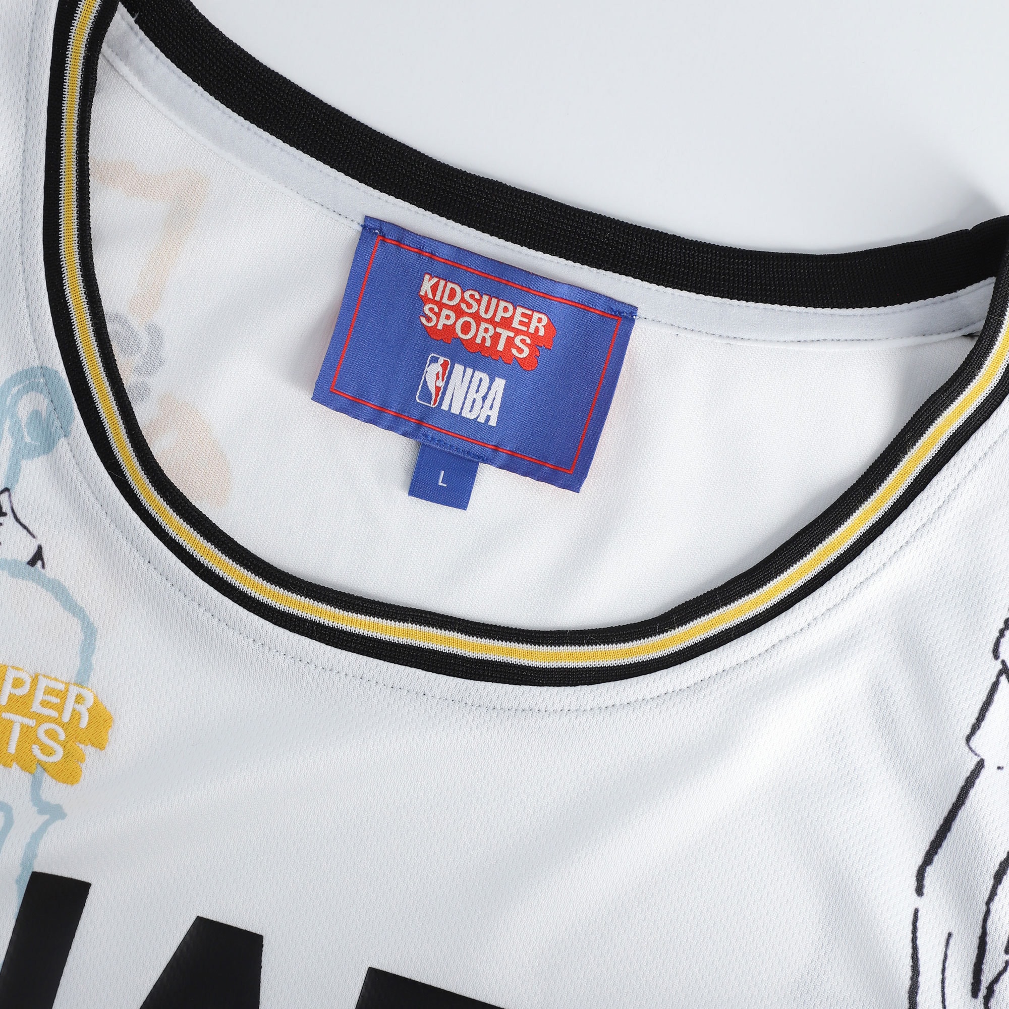 Utah Jazz NBA & KidSuper Studios by Fanatics Unisex Hometown Jersey - White - vstockx