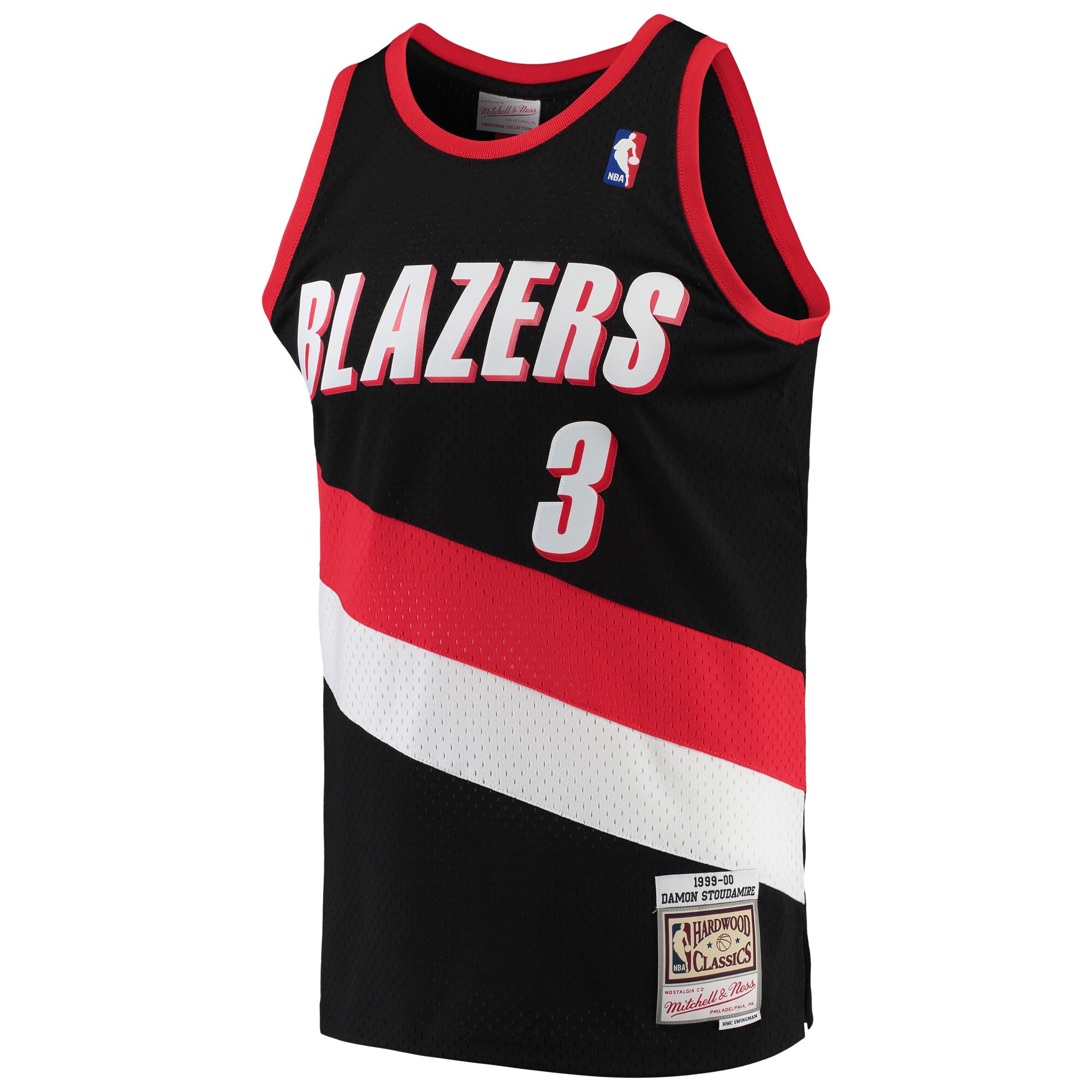 Damon Stoudamire Portland Trail Blazers Mitchell & Ness Hardwood Classics Swingman Jersey - Black - vstockx