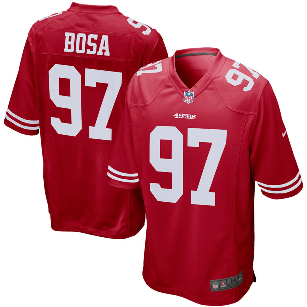 Youth San Francisco 49ers Nick Bosa Player Game Jersey Scarlet - vstockx