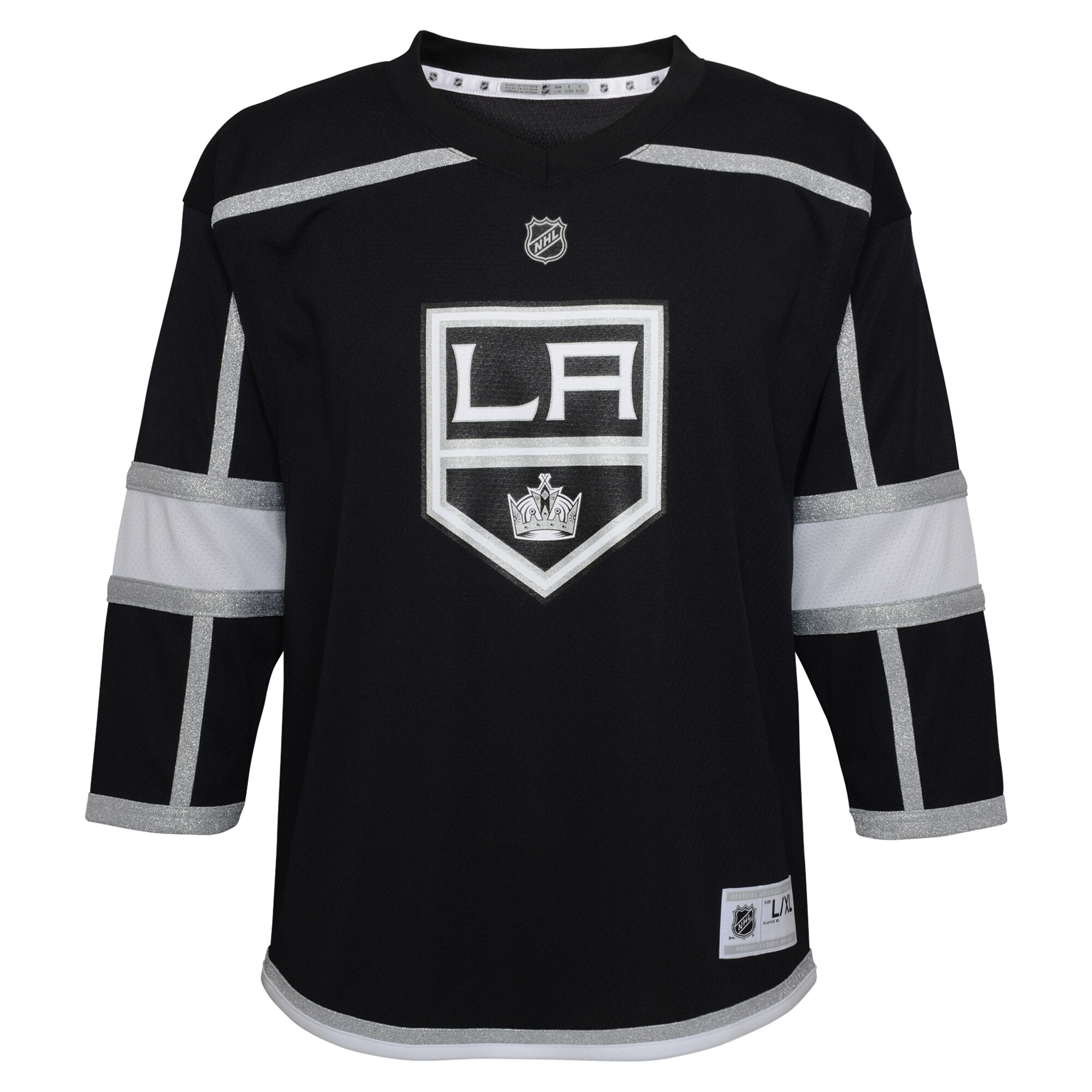 Los Angeles Kings Youth Home Replica Blank Jersey - Black - vstockx