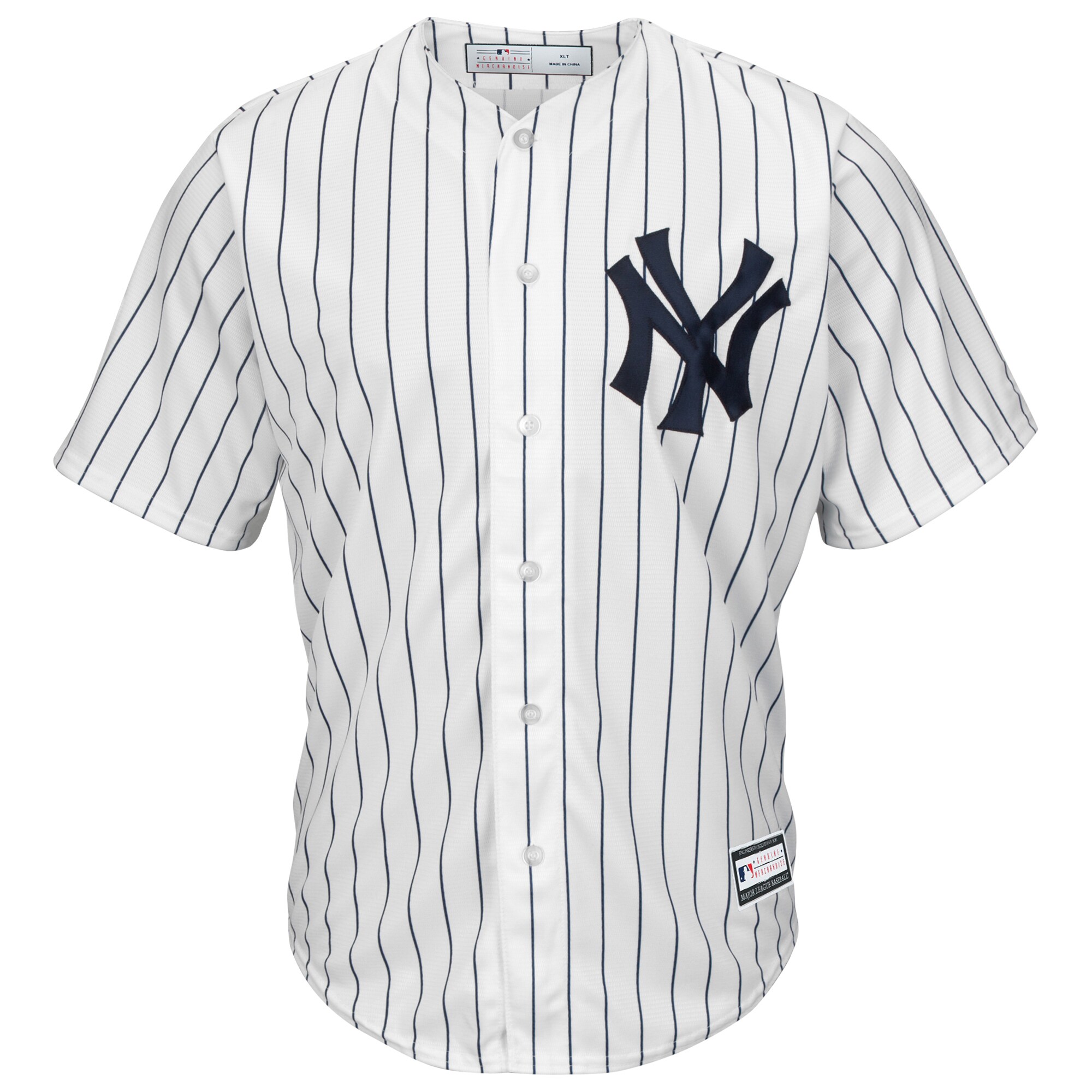 New York Yankees Big & Tall Replica Team Jersey - White - vstockx