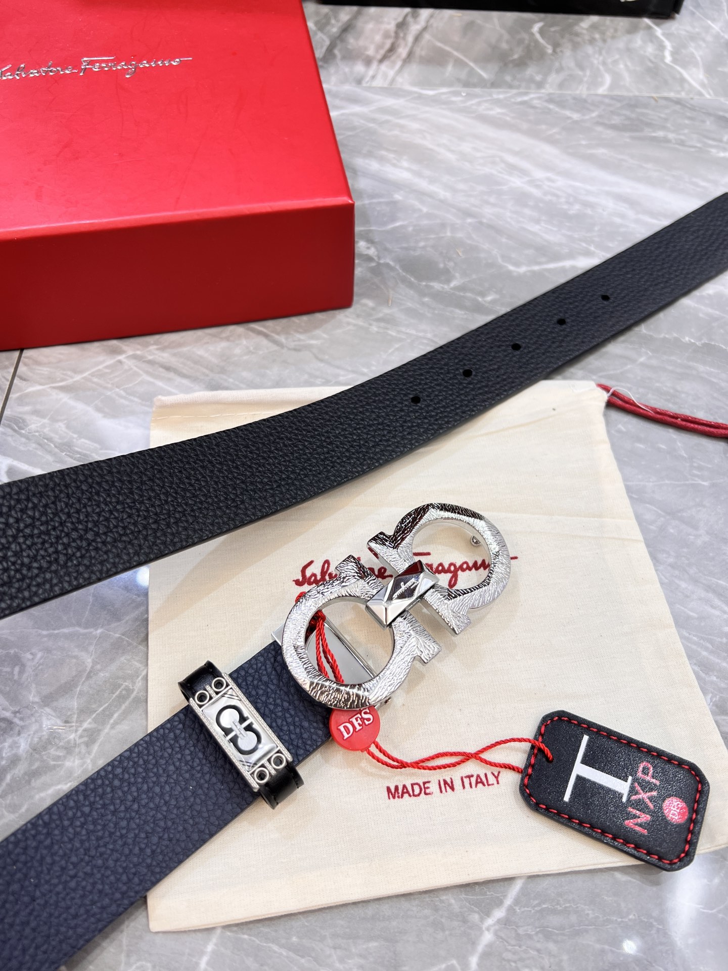 Streetwear Belt Ferragamo 319844 size:3.5cm - vstockx