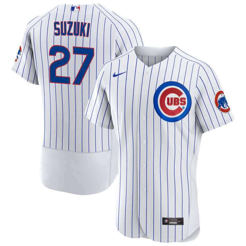 Men's Chicago Seiya Suzuki Chicago Cubs White Home Authentic Player Jersey - vstockx