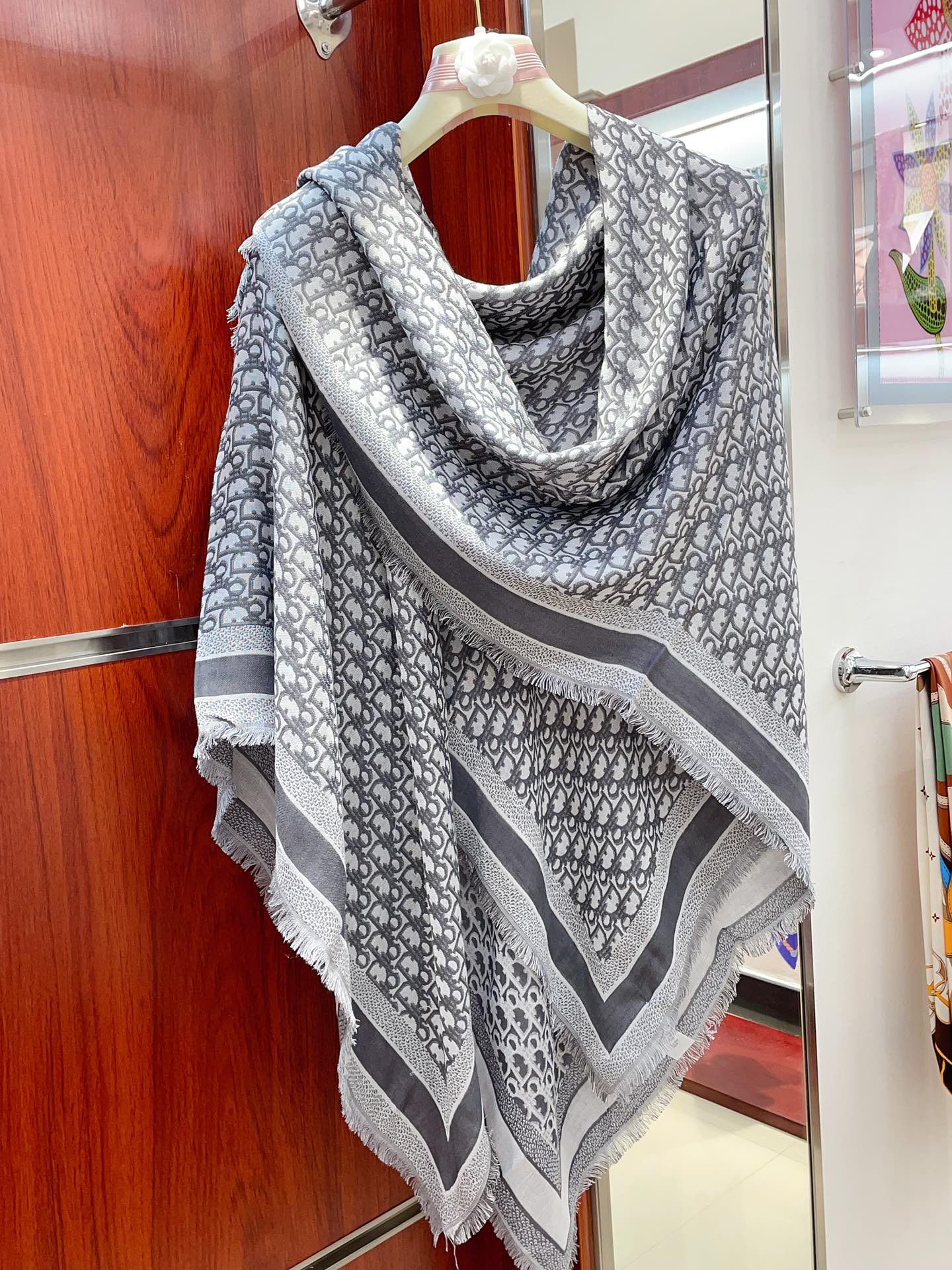 Streetwear Scarf Dior 328757 SIZE:140cm*140cm - vstockx