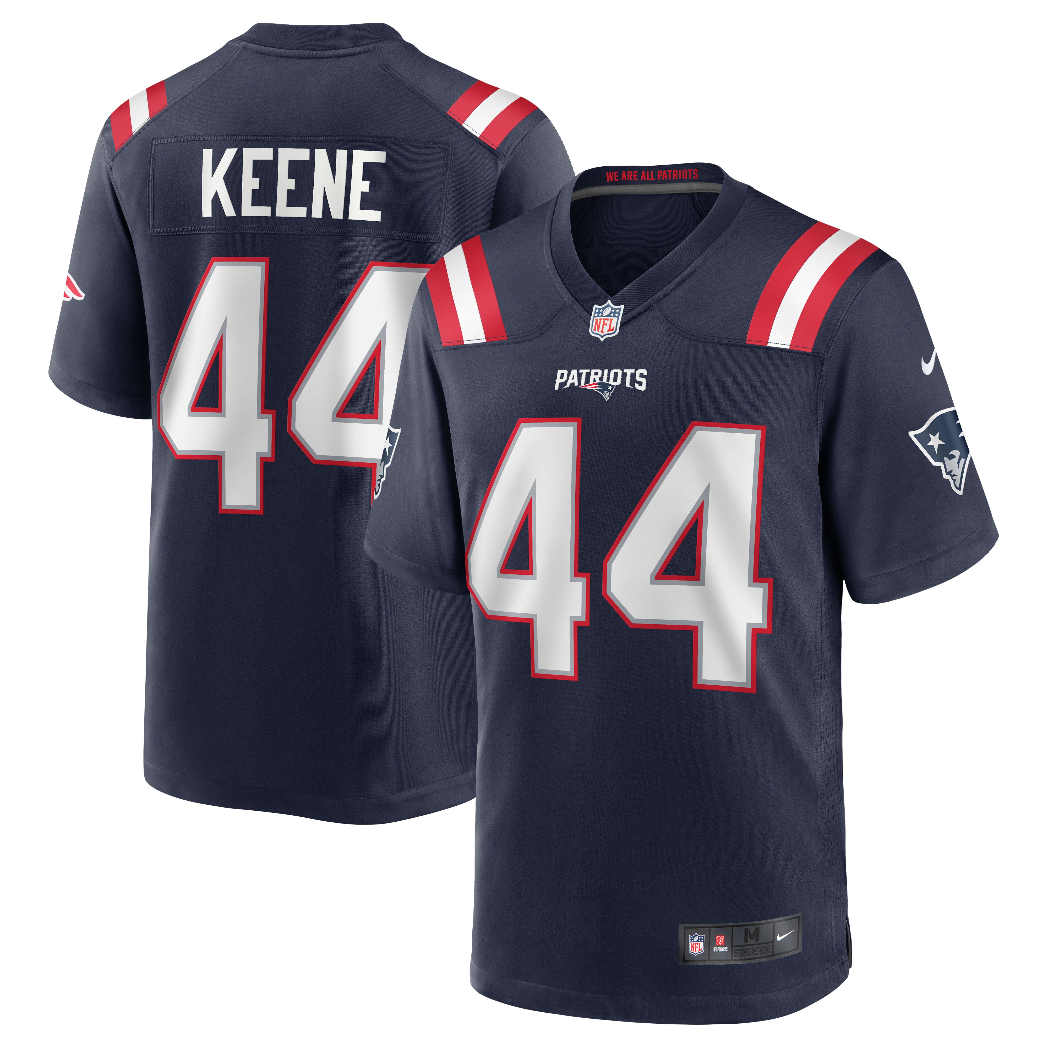 Dalton Keene New England Patriots Nike Team Game Jersey - Navy - vstockx