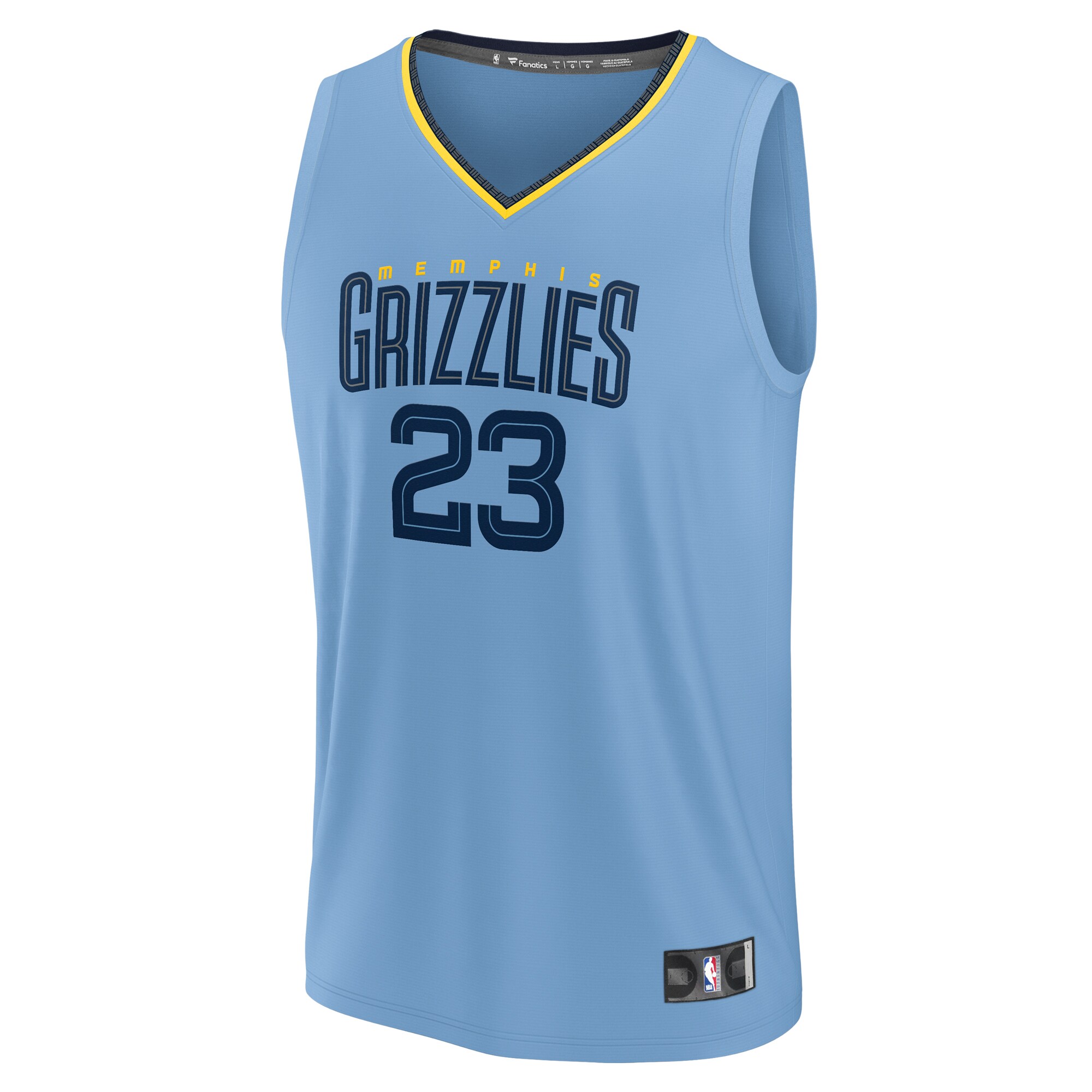 Derrick Rose Memphis Grizzlies Fanatics Branded Men's Fast Break Player Jersey - Statement Edition - Light Blue - vstockx