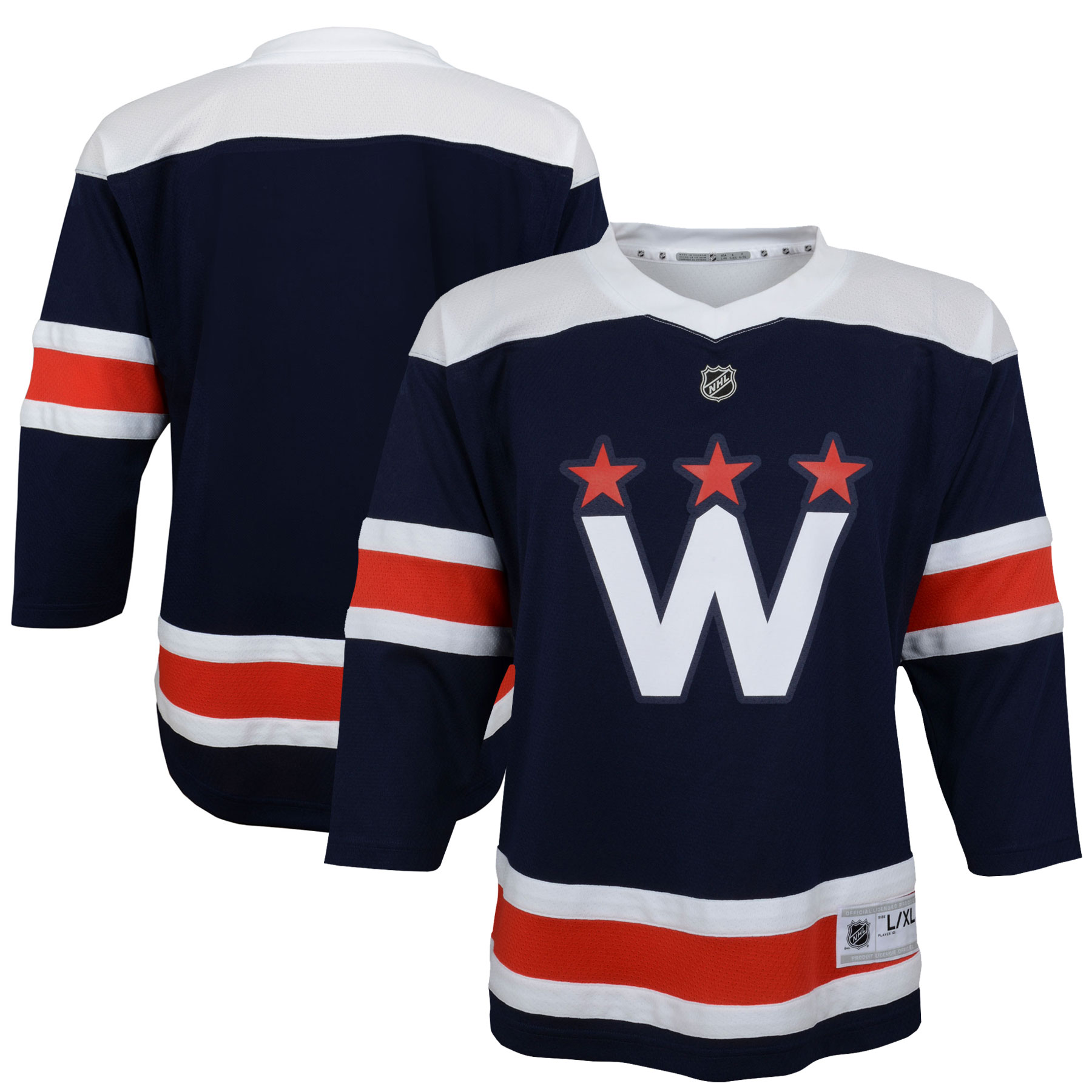 Washington Capitals Toddler 2020/21 Alternate Replica Jersey - Navy - vstockx