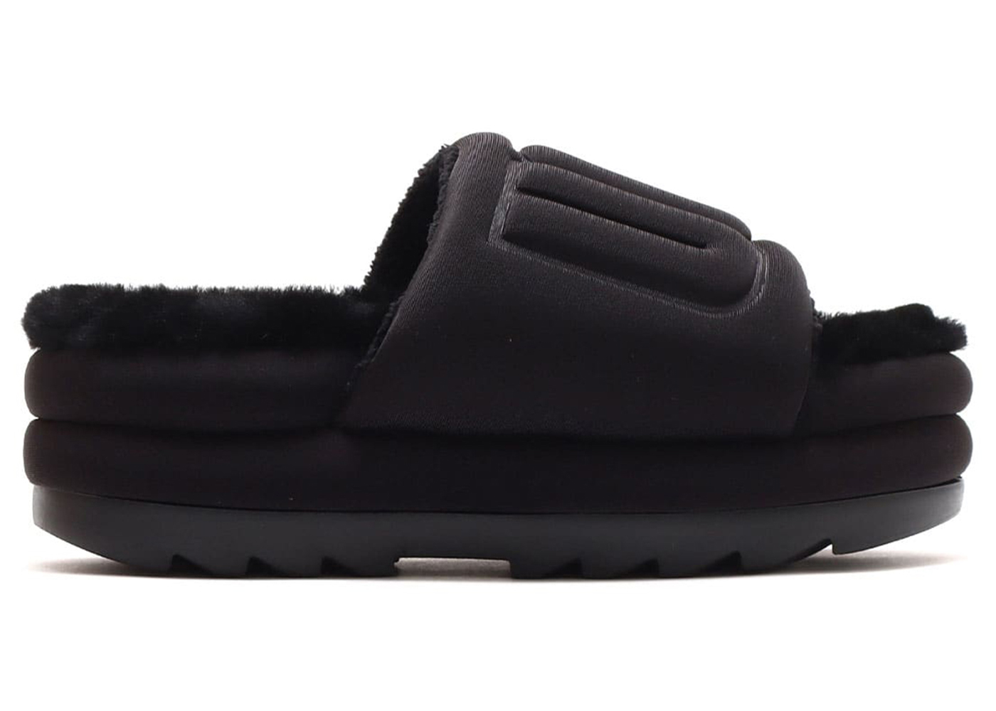 UGG Maxi Graphic Slide Black (Women's) - vstockx
