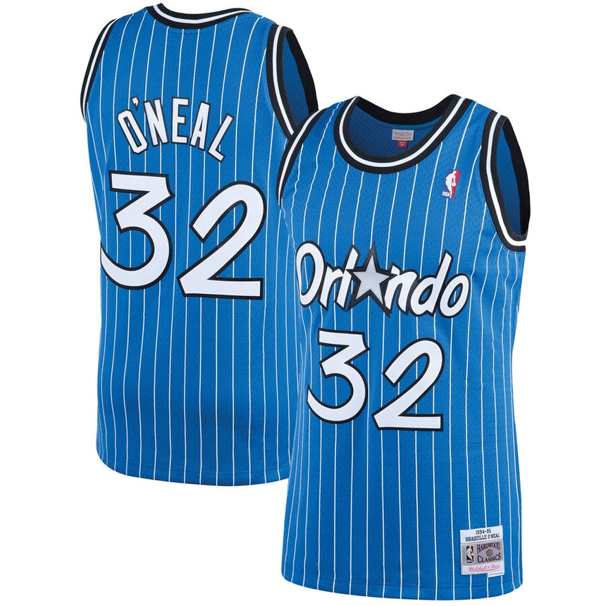 Men's Shaquille O'Neal Orlando Magic 1994-95 Blue Swingman Replica Jersey By Mitchell & Ness - vstockx