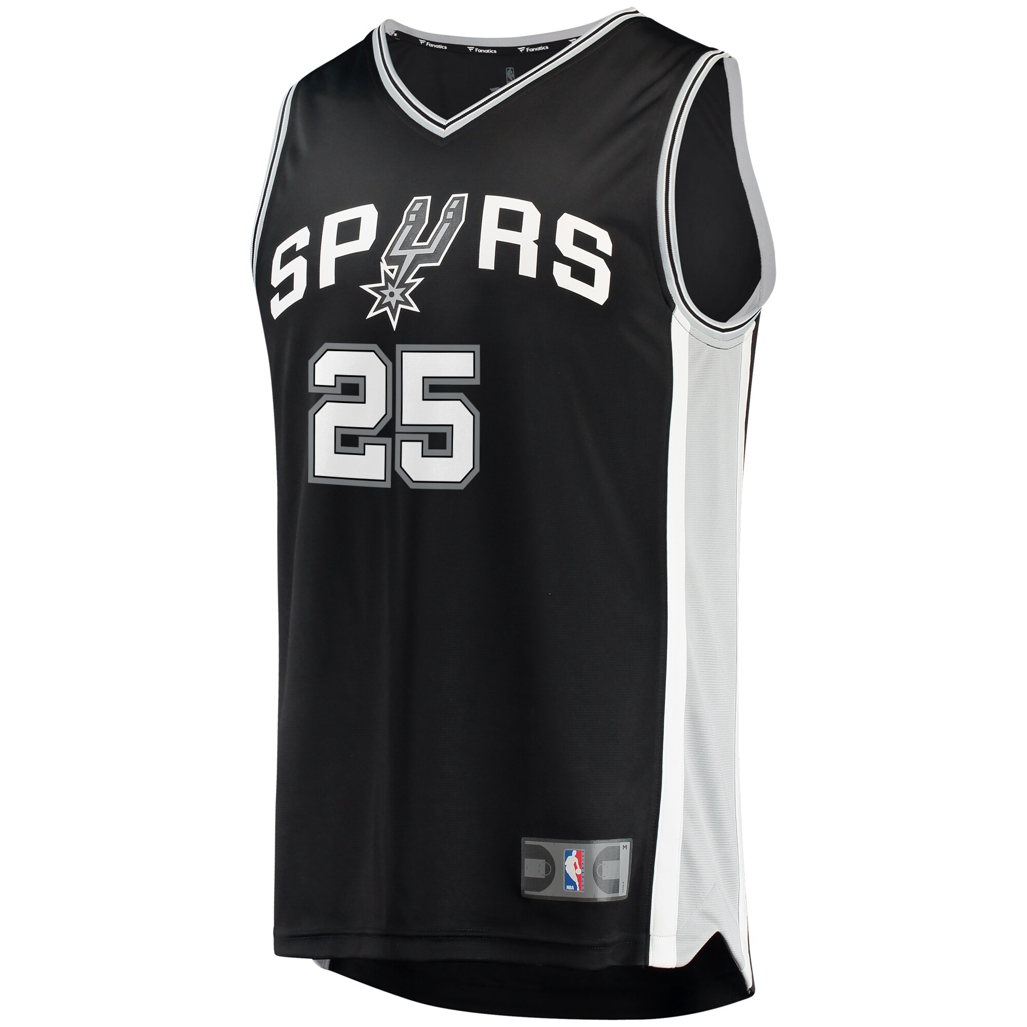 Jakob Poeltl San Antonio Spurs Fanatics Branded Fast Break Replica Jersey - Icon Edition - Black - vstockx