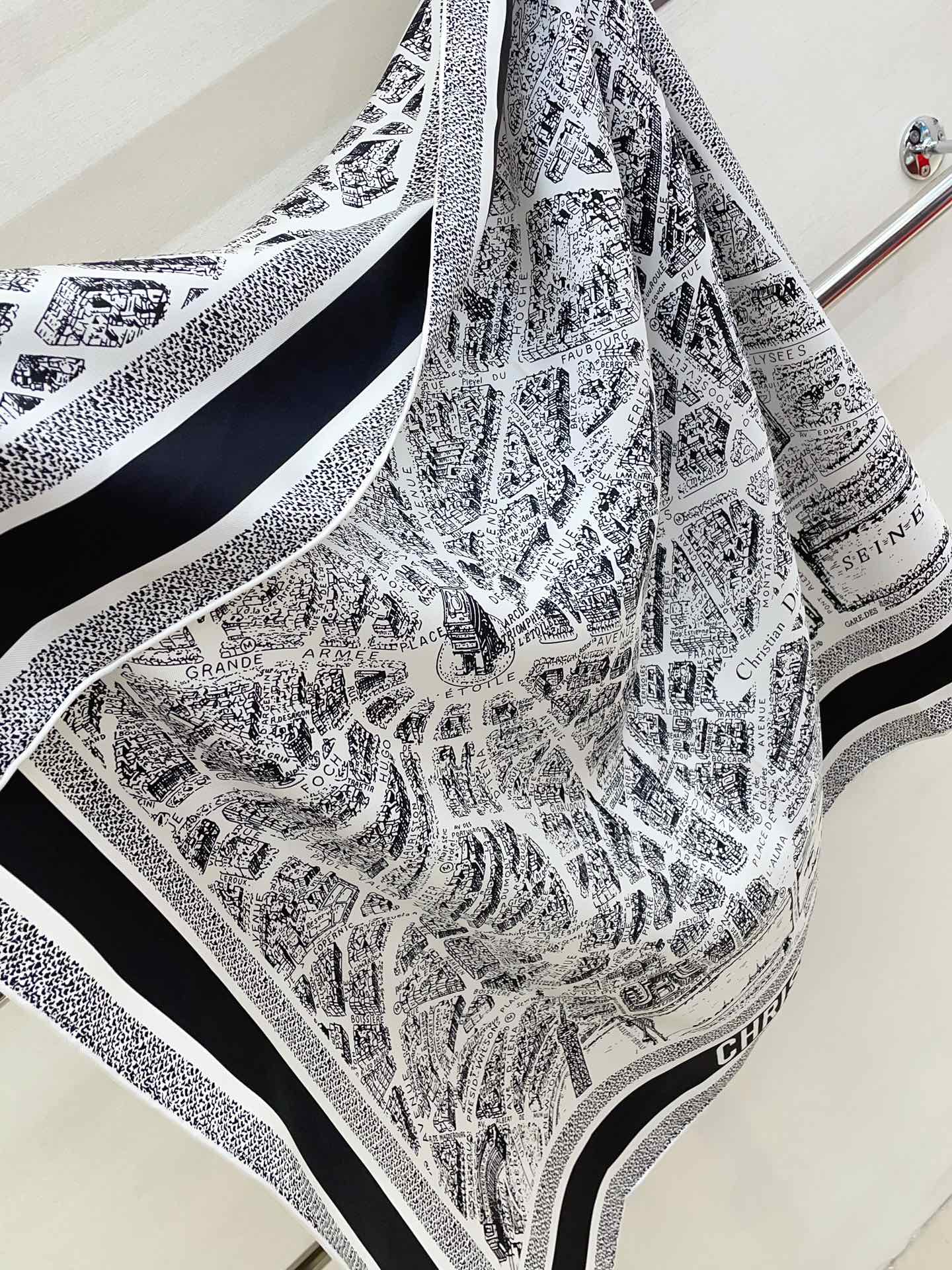 Streetwear Scarf Dior 328810 size:90*90cm - vstockx