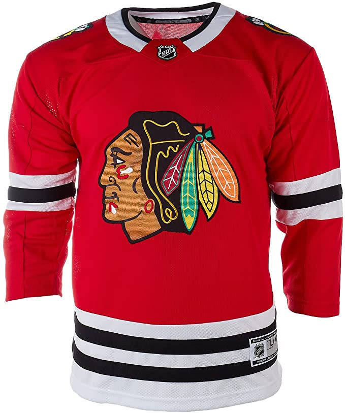 NHL Youth Chicago Blackhawks Premier Red Home Jersey - vstockx