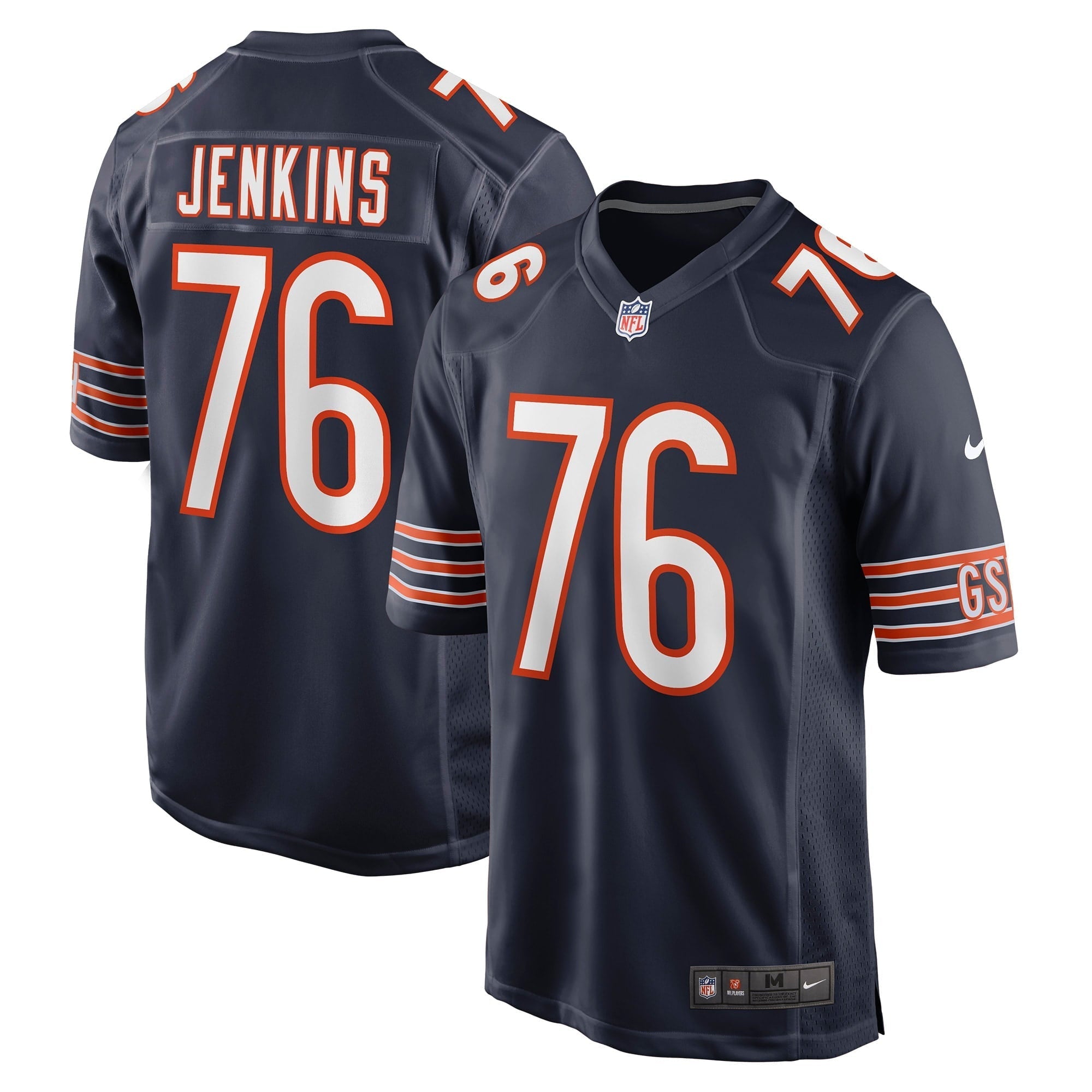 Men's Nike Teven Jenkins Navy Chicago Bears Game Jersey - vstockx