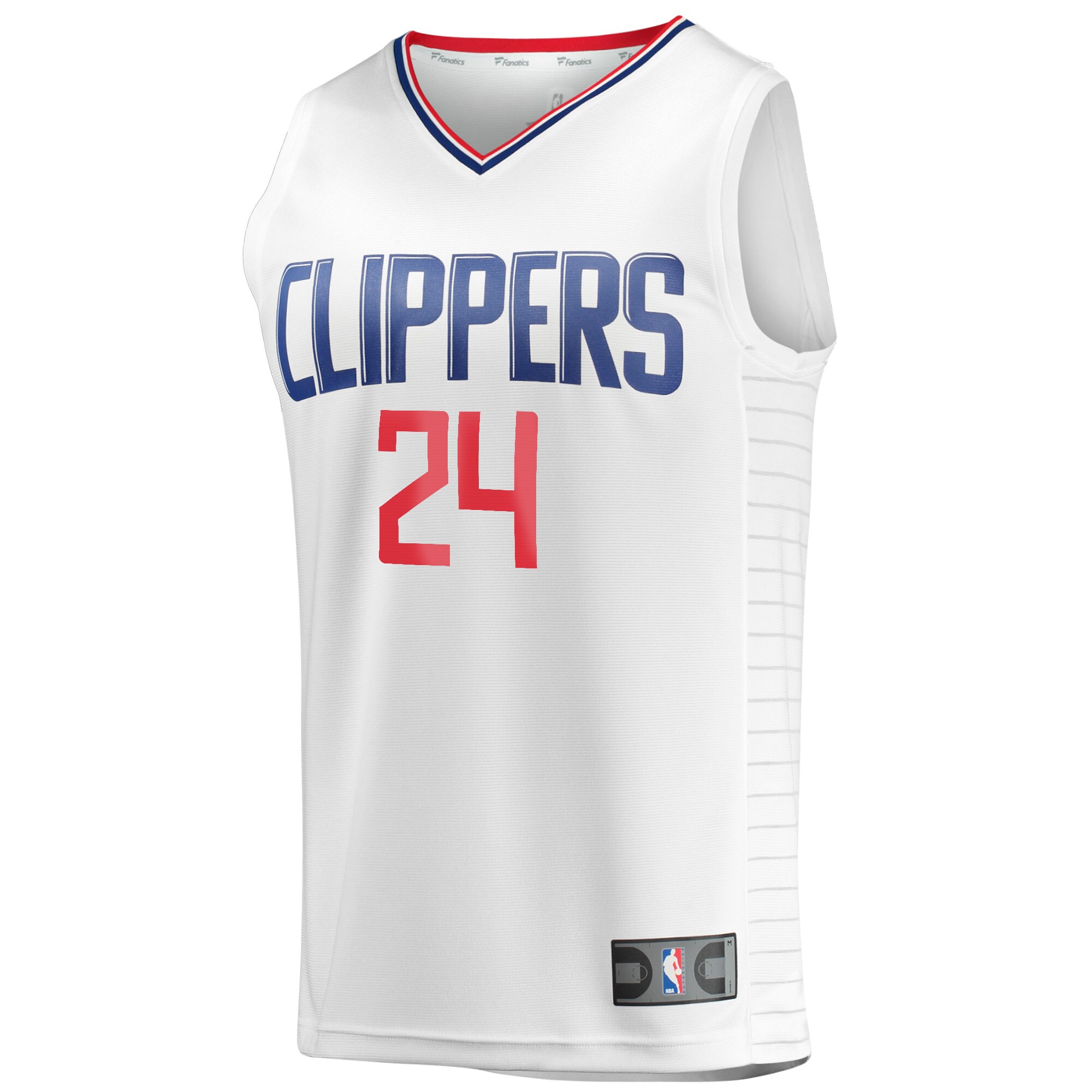 Norman Powell LA Clippers Fanatics Branded Fast Break Player Jersey - Association Edition - White - vstockx