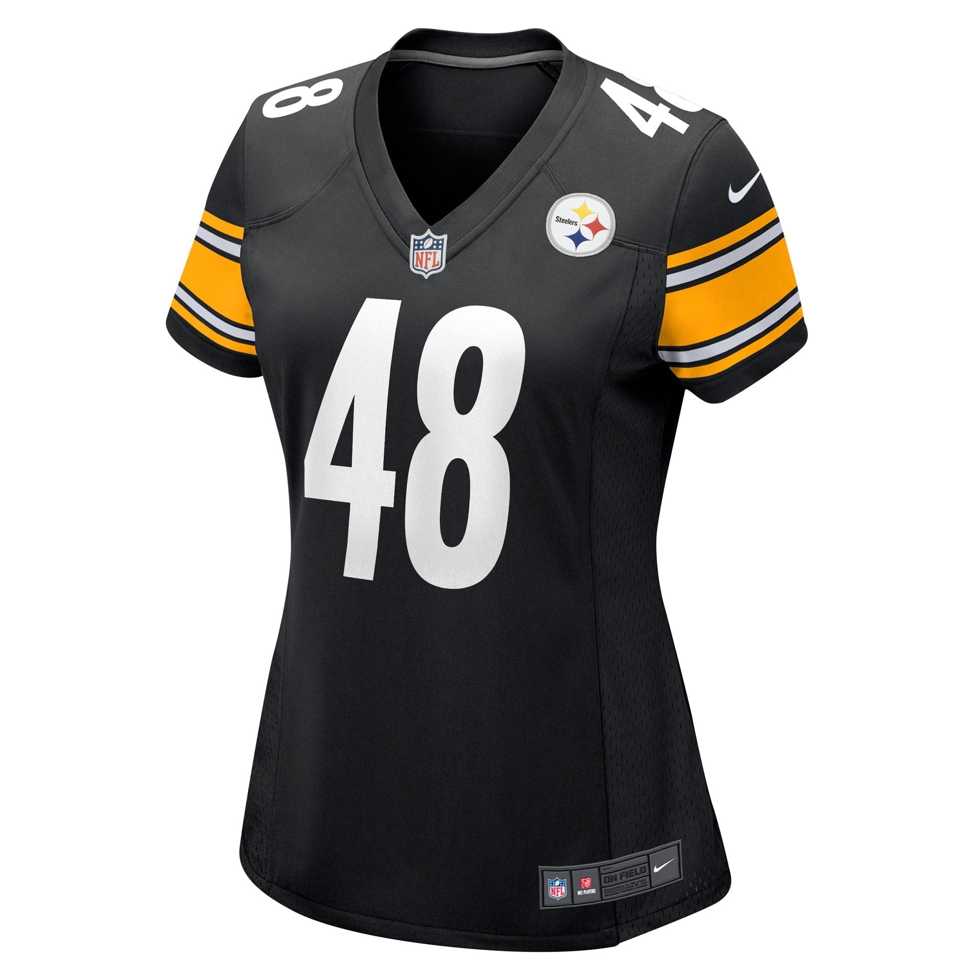 Women's Nike Jamir Jones Black Pittsburgh Steelers Team Game Player Jersey - vstockx