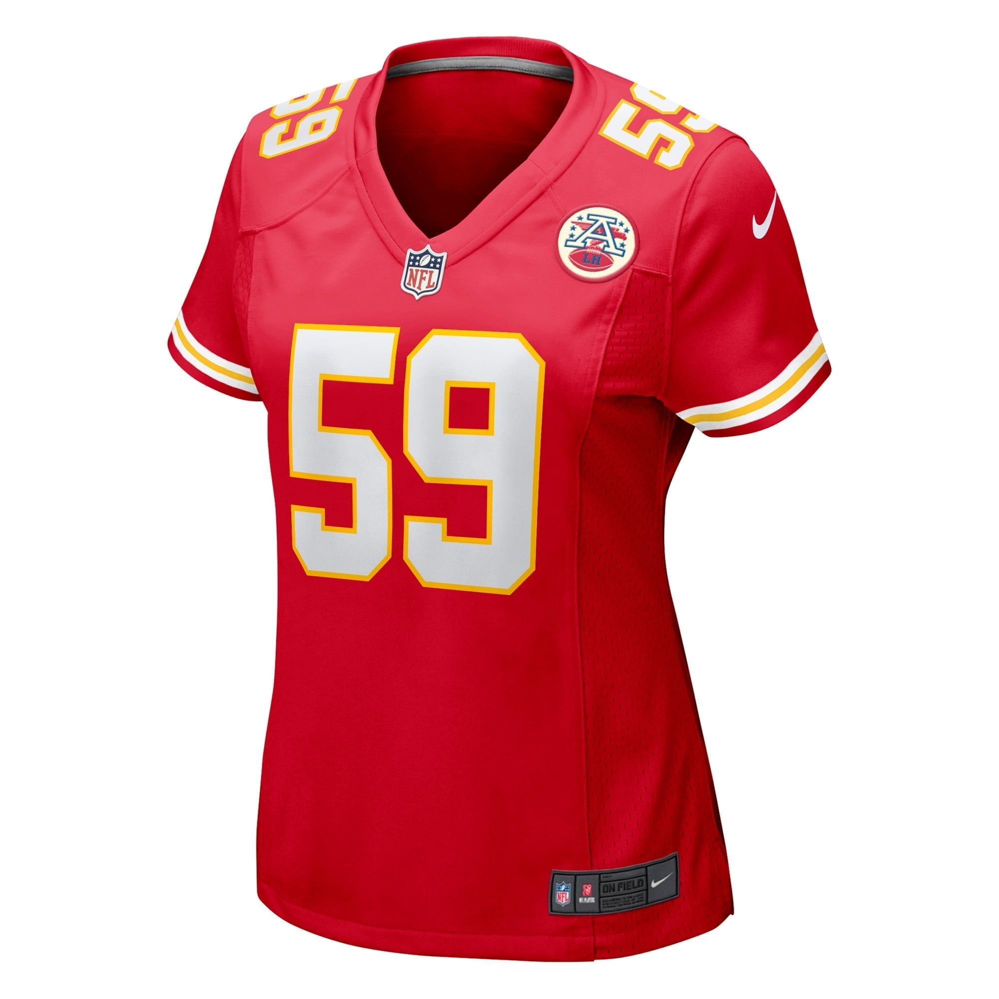 Women's Nike Joshua Kaindoh Red Kansas City Chiefs Game Jersey - vstockx