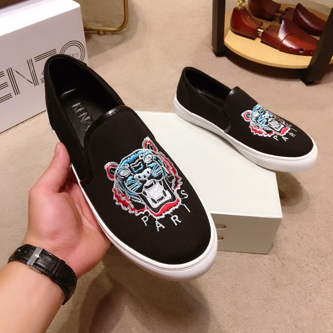 Kenzo K-SKATE Tiger canvas slip-on sneakers 23 - vstockx