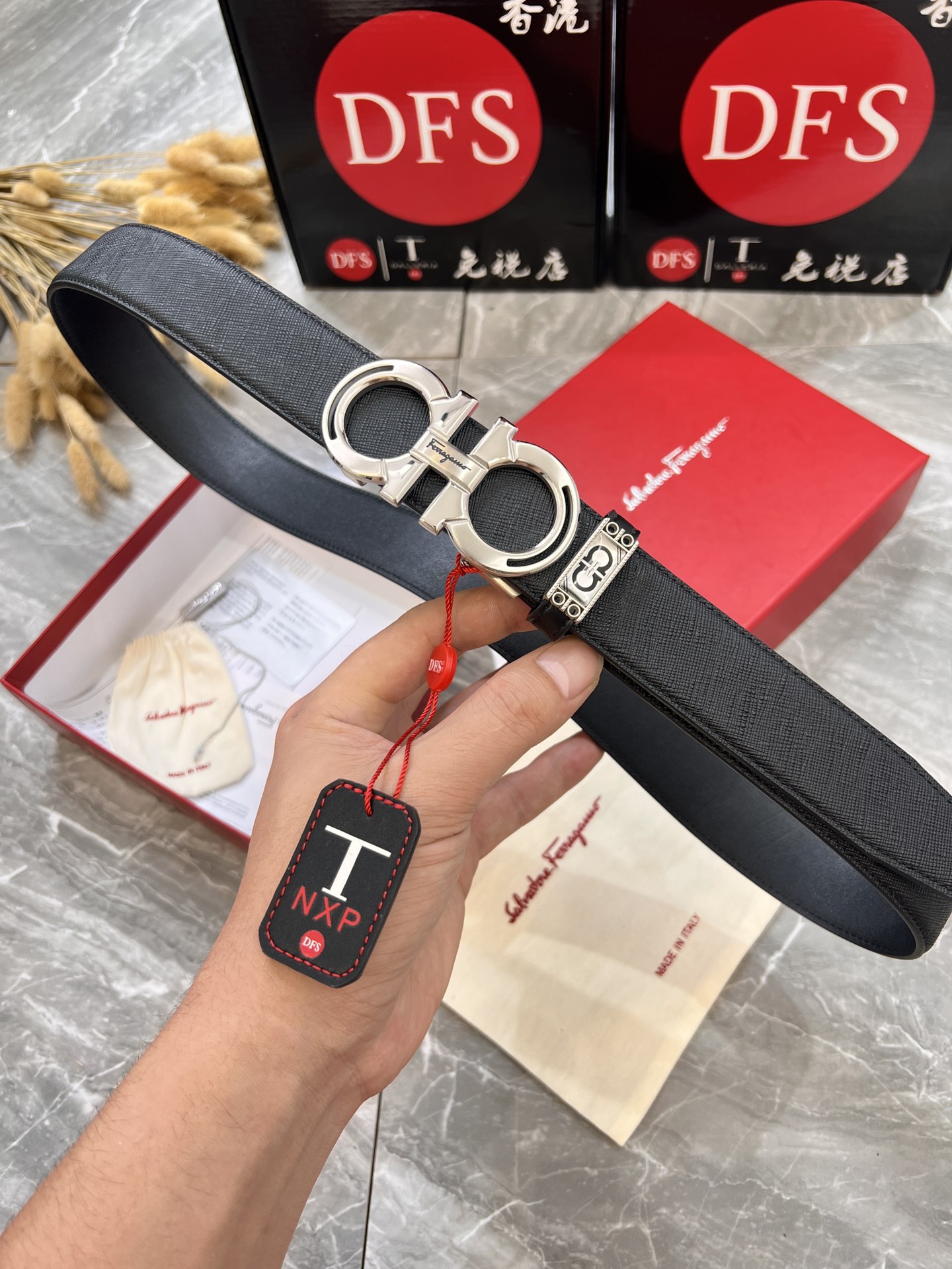 Streetwear Belt Ferragamo 319886 size:3.5cm - vstockx