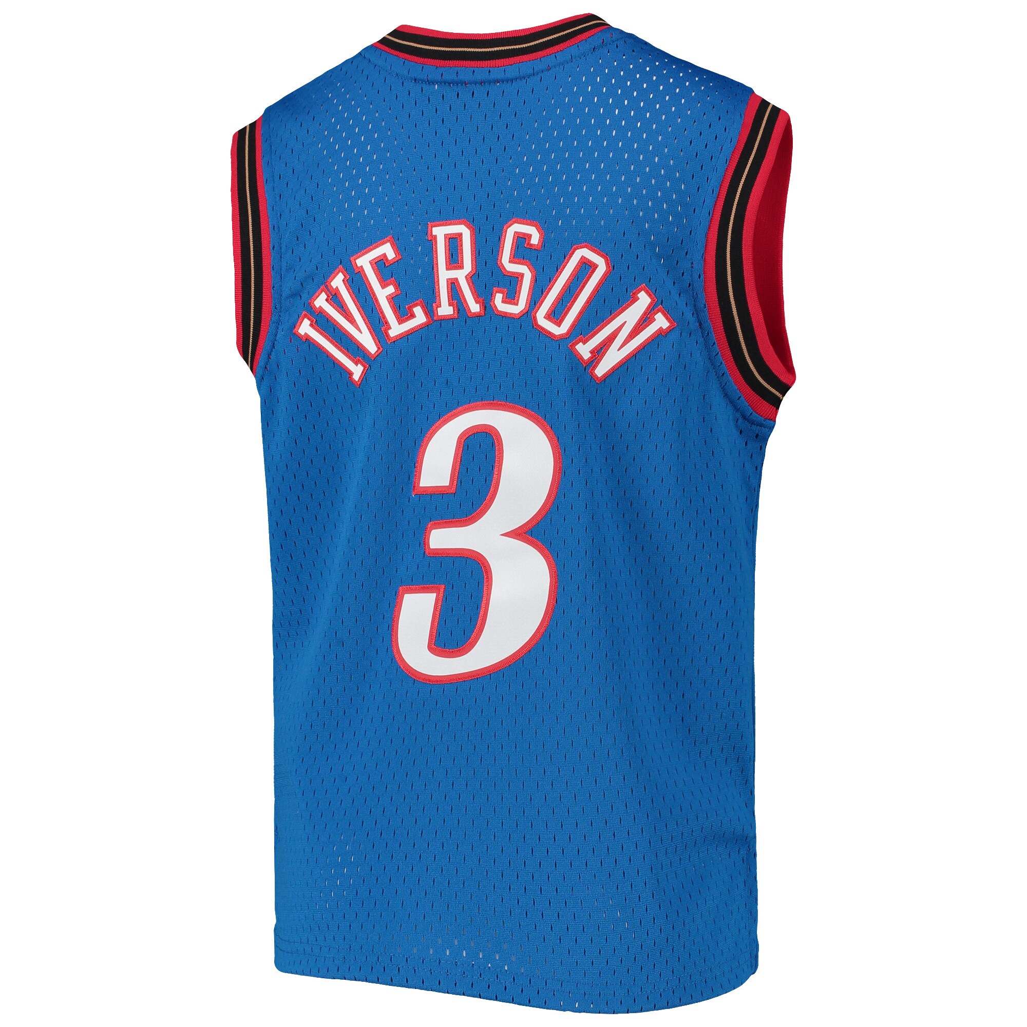 Allen Iverson Philadelphia 76ers Mitchell & Ness Youth 1999-00 Hardwood Classics Swingman Jersey - Royal - vstockx
