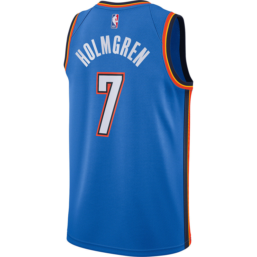 Youth Oklahoma City Thunder Chet Holmgren Icon Edition Jersey - Blue - vstockx