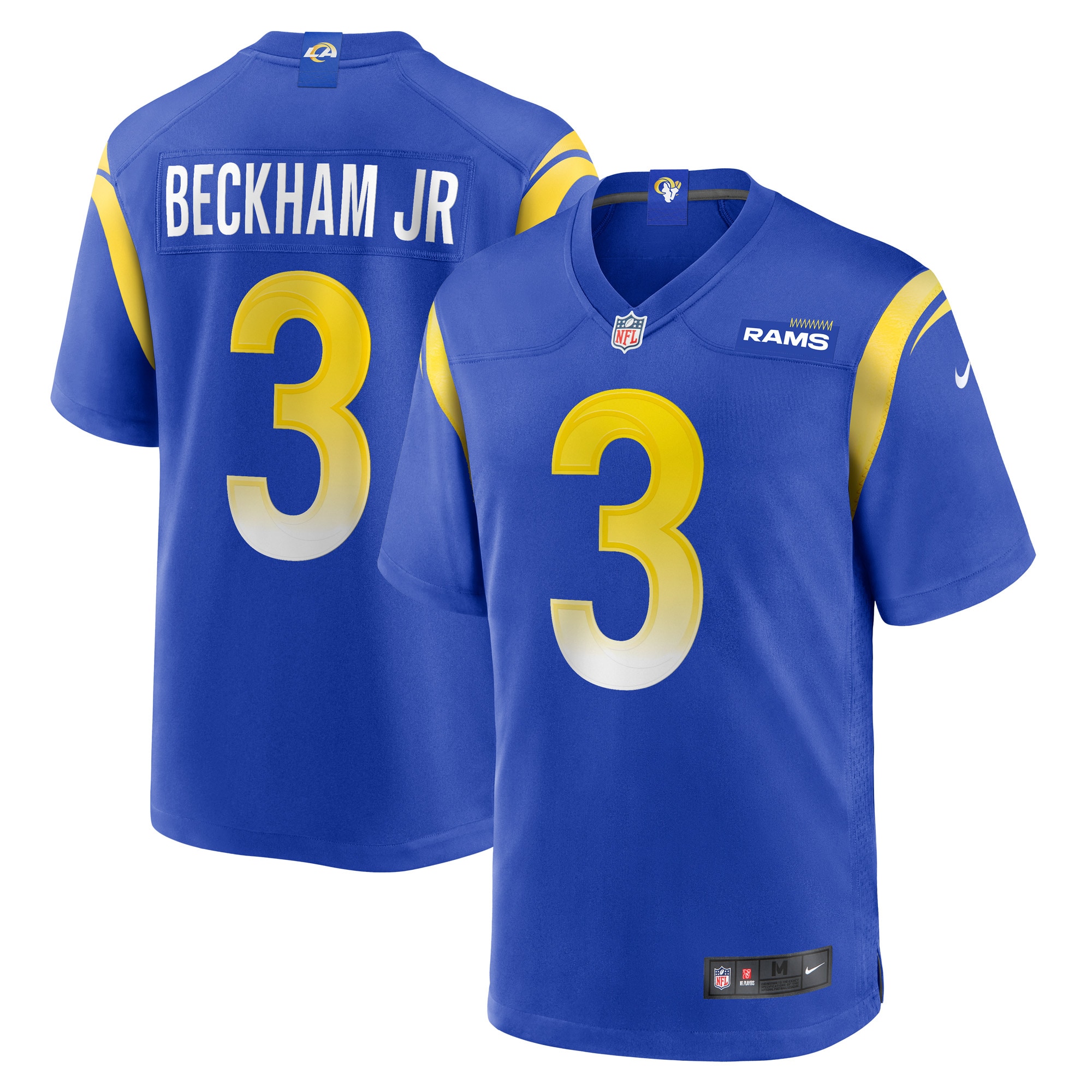Odell Beckham Jr. Los Angeles Rams Nike Game Jersey - Royal - vstockx