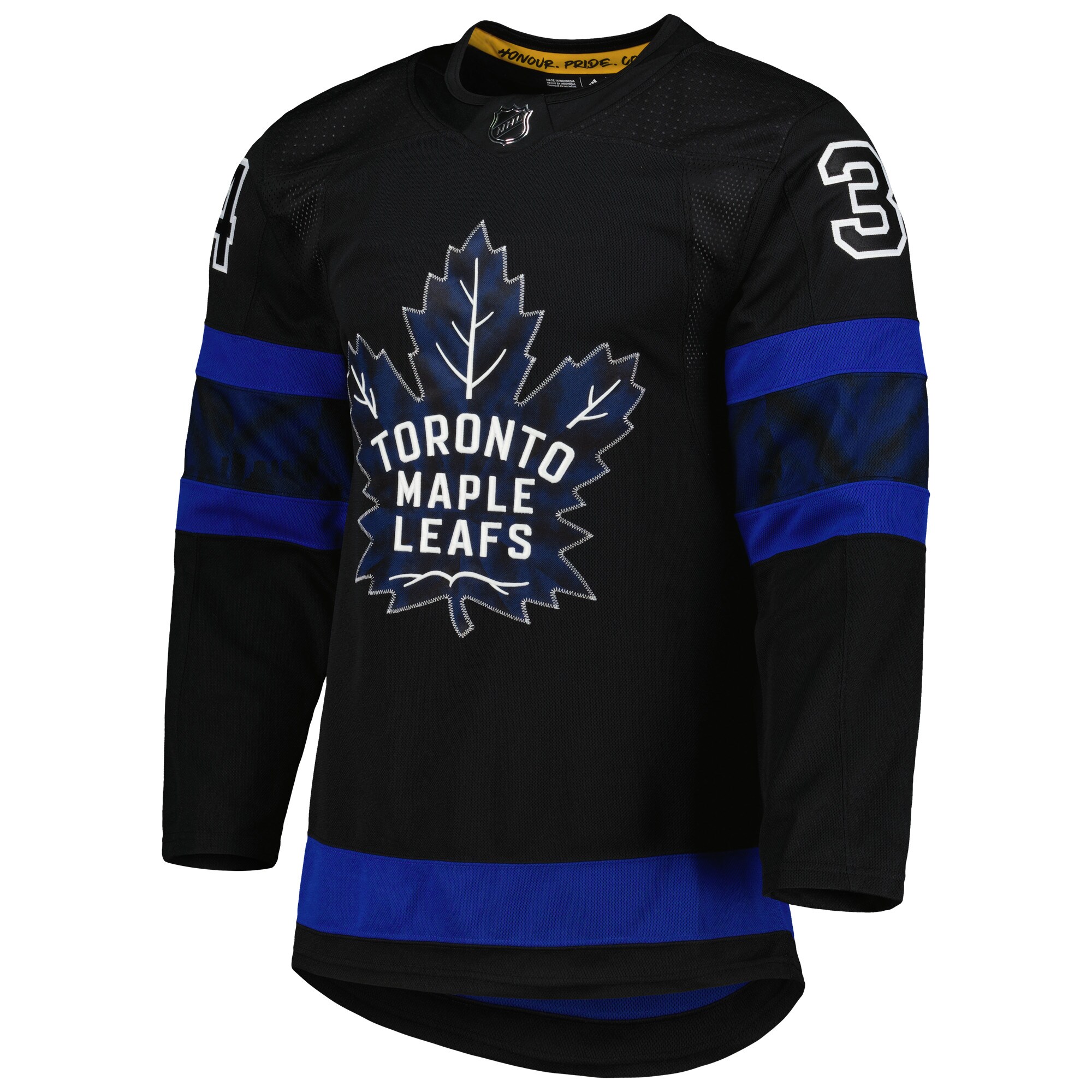 Auston Matthews Toronto Maple Leafs adidas Alternate Primegreen Authentic Pro Player Jersey - Black - vstockx