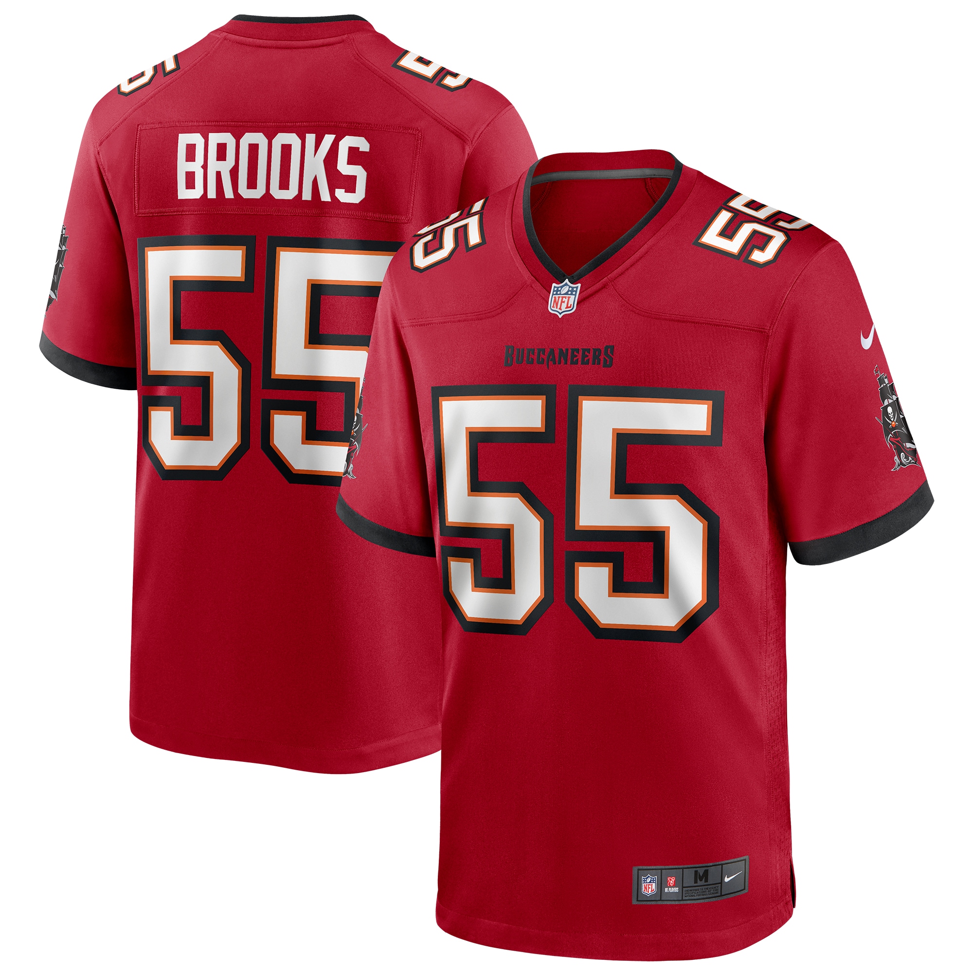 Derrick Brooks Tampa Bay Buccaneers Nike Game Retired Player Jersey - Red - vstockx