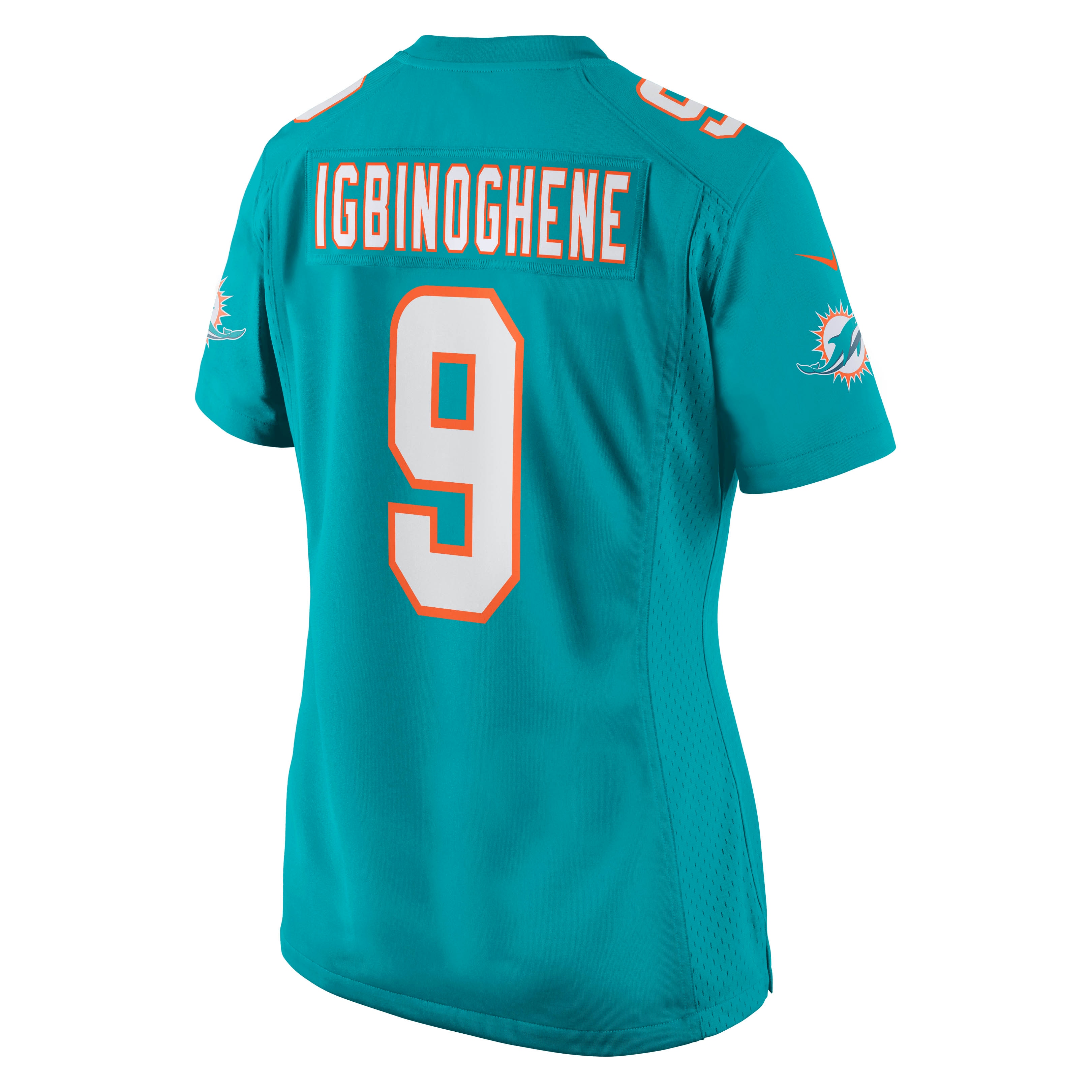 Noah Igbinoghene Miami Dolphins Nike Women's Game Player Jersey - Aqua - vstockx