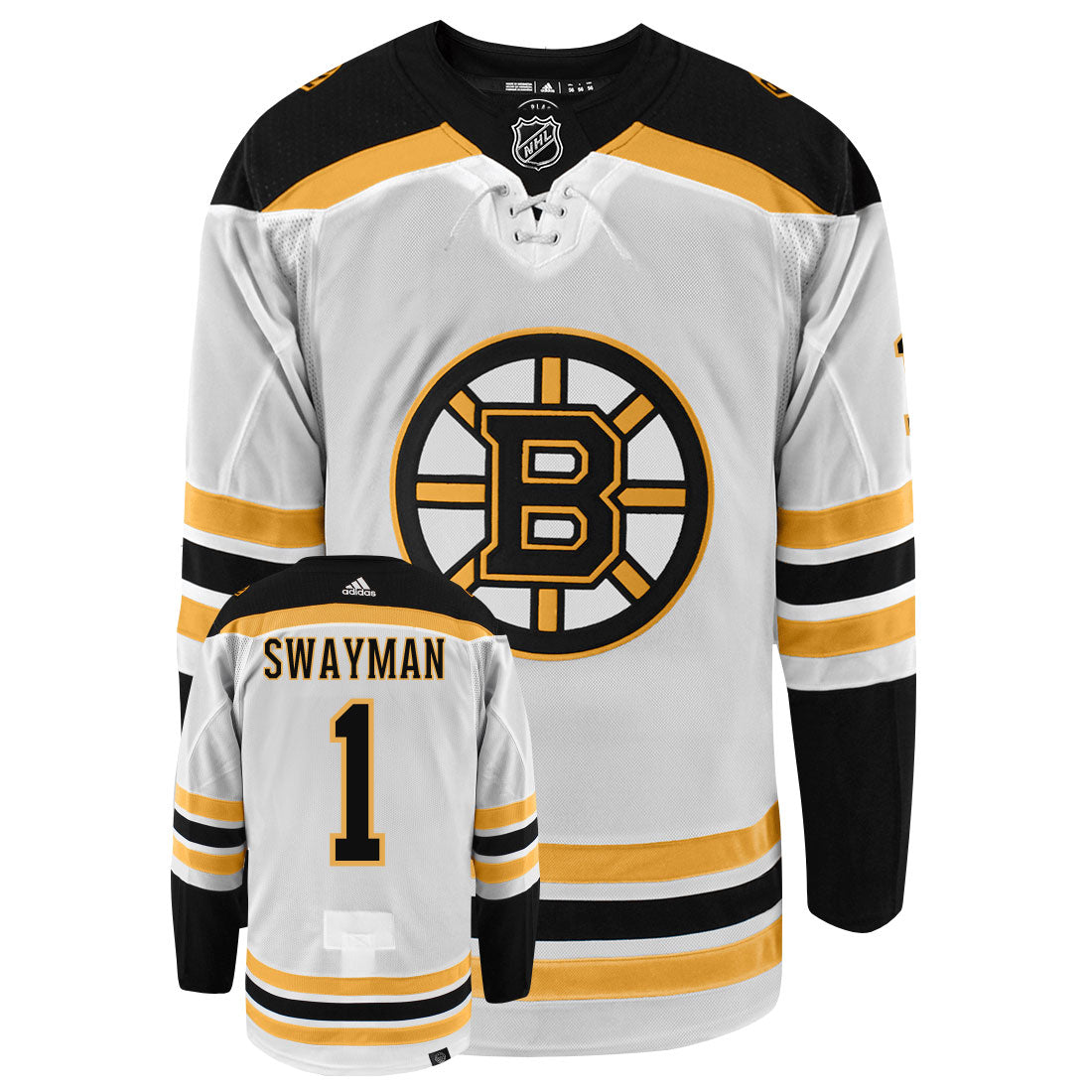 Jeremy Swayman Boston Bruins Adidas Primegreen Authentic NHL Hockey Jersey - vstockx